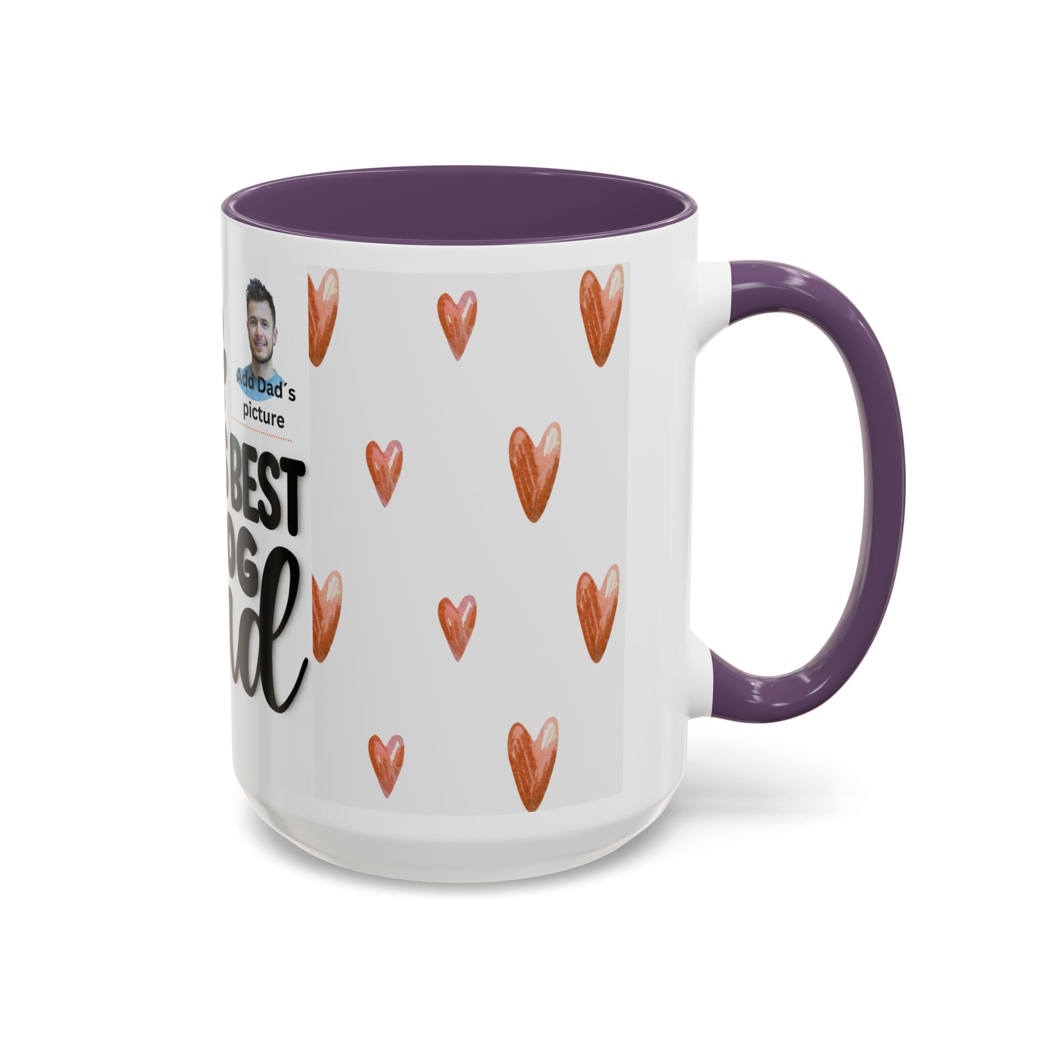 Personalised "World's Best Dog Dad" Coffee Mug — Custom Pet & Owner Photo
