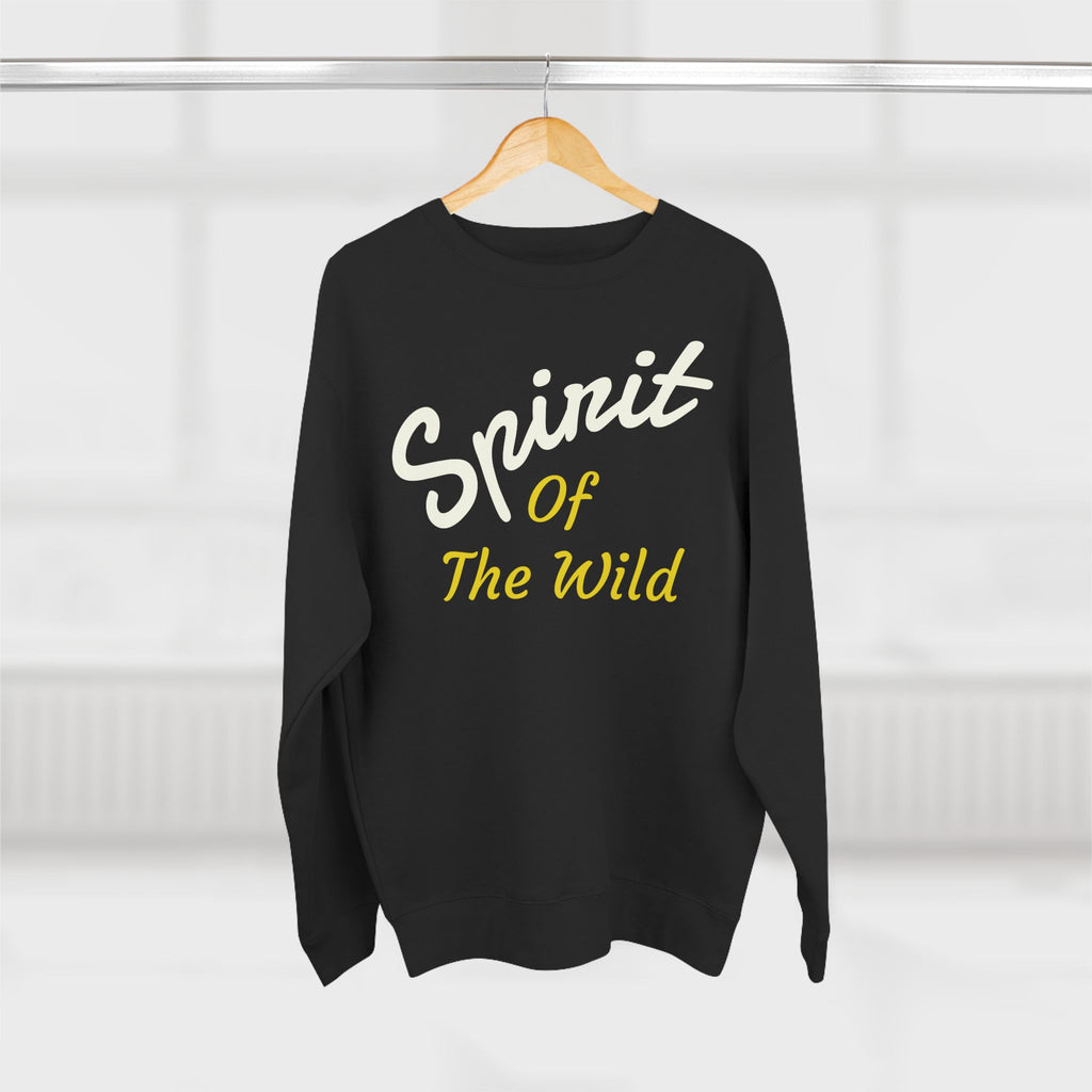 Wolf Spirit Crewneck Sweatshirt — "Spirit of the Wild" Graphic on the back