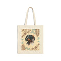Tote Bag — "Be The Person Your Dog Thinks You Are" Dog Portrait Canvas Tote