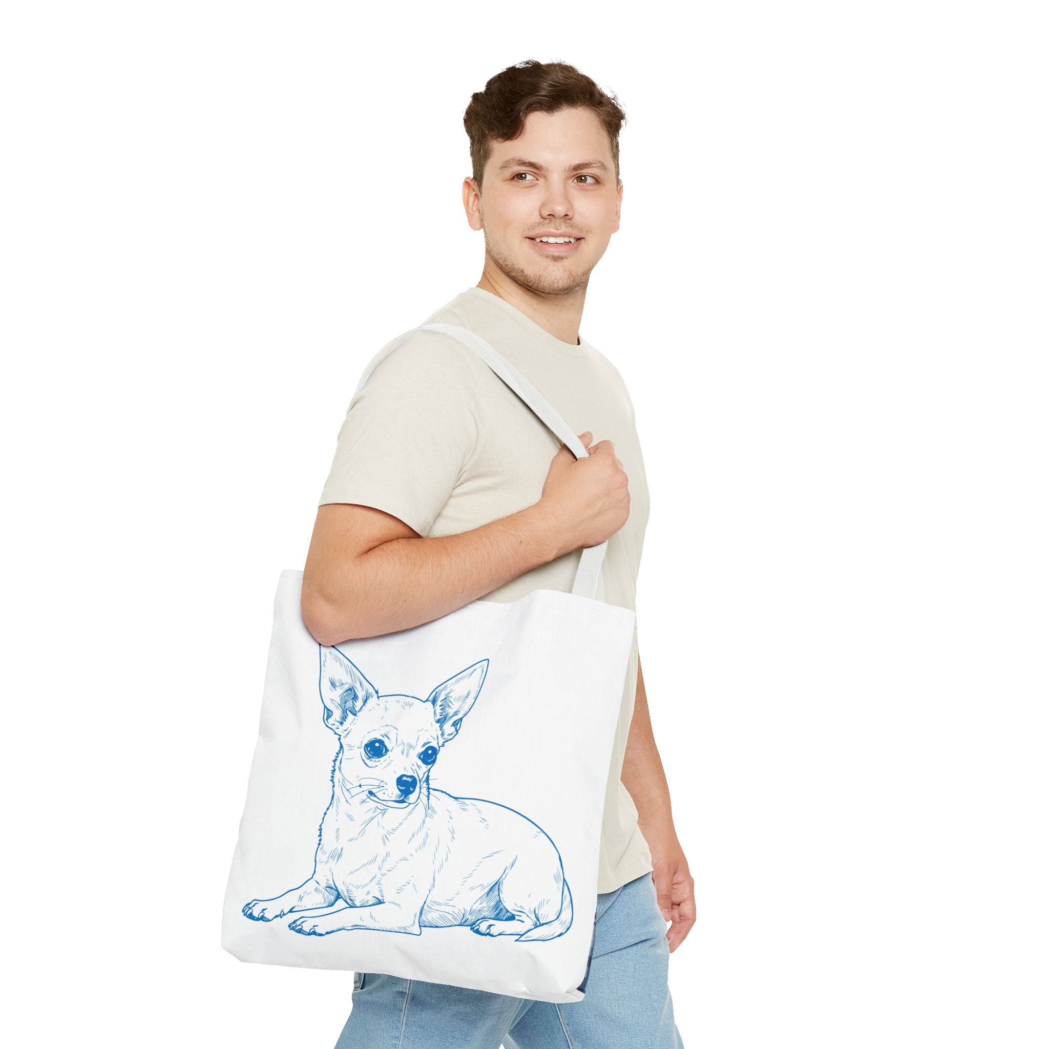 Chihuahua Dog Tote Bag — Cute Dog Lover Printed Tote