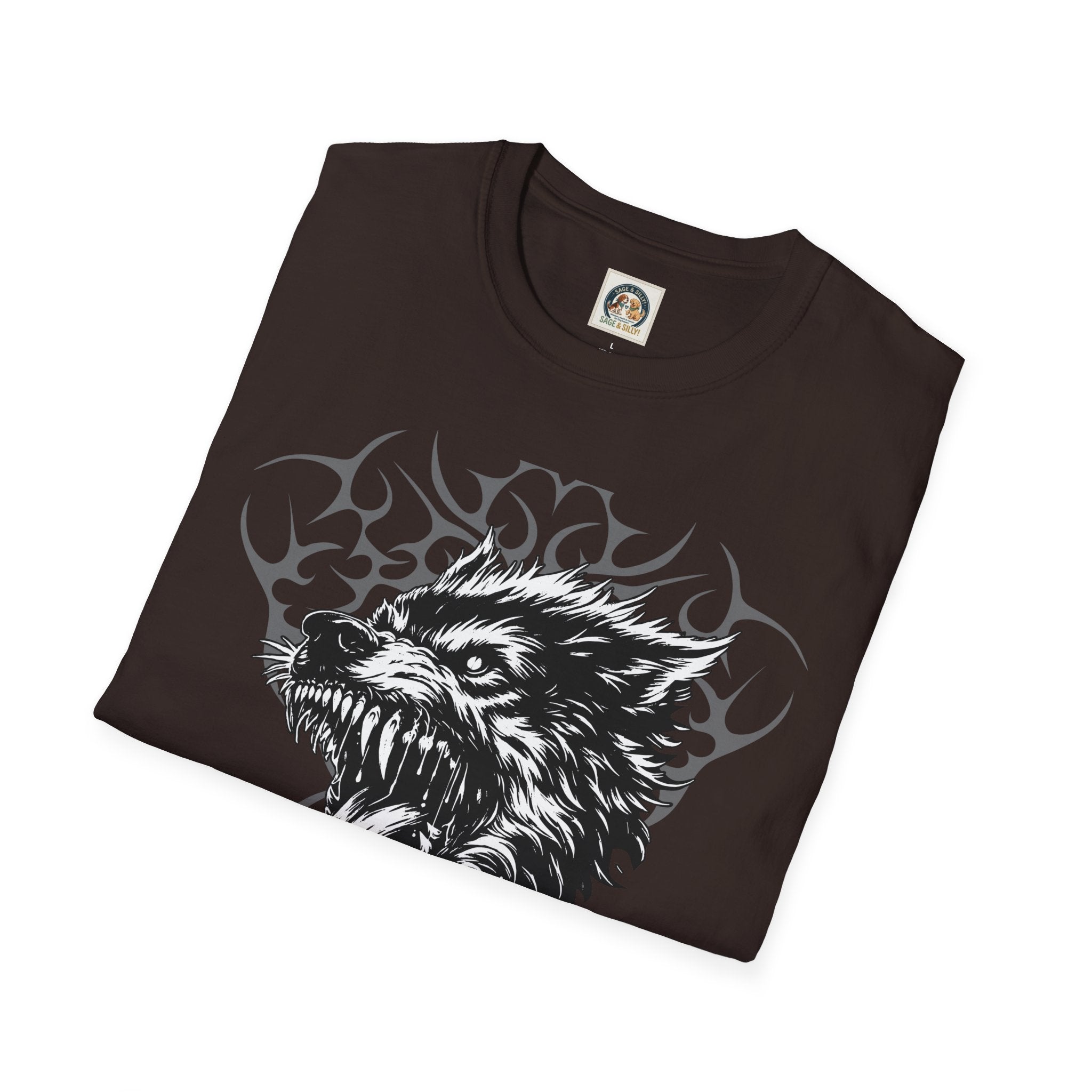 Angry Wolf Graphic T-Shirt — "This Is My Friendly Side"
