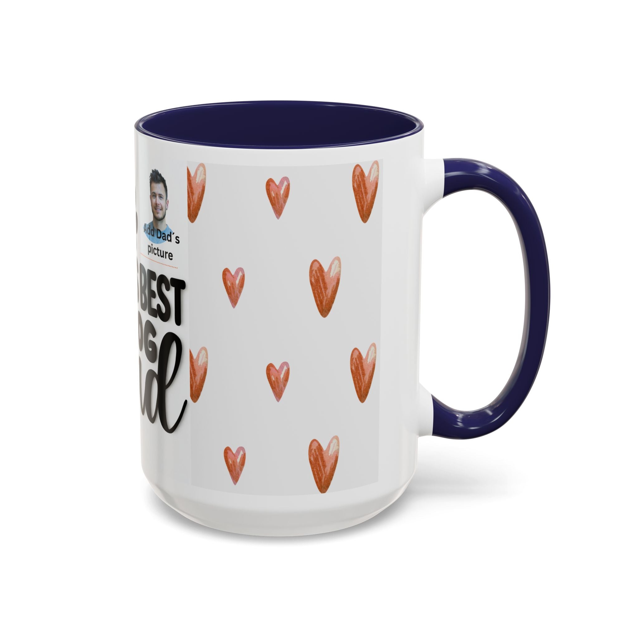 Personalised "World's Best Dog Dad" Coffee Mug — Custom Pet & Owner Photo
