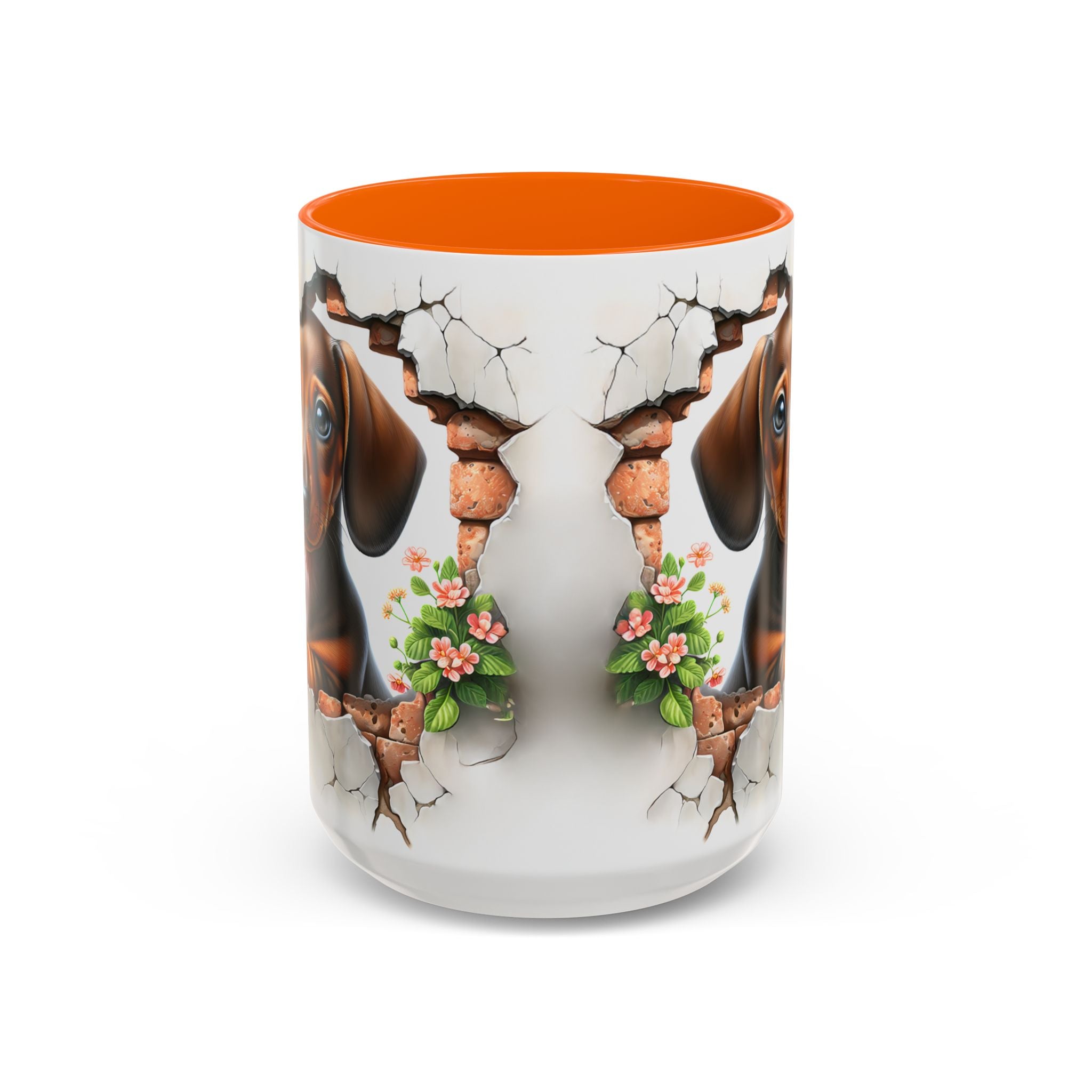Dachshund Peek-A-Boo Coffee Mug — Cute Puppy Dog Gift