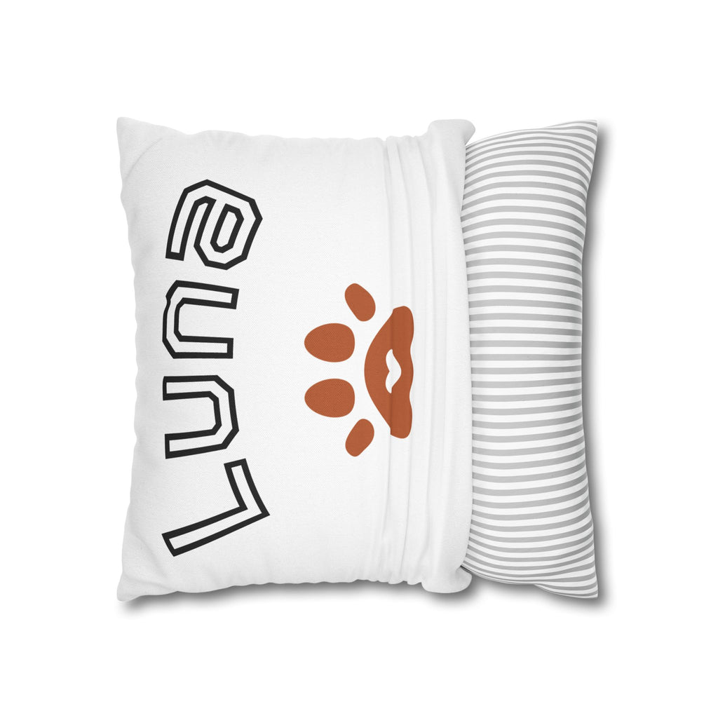 Black Labrador Dog Photo Pillowcase – Square Decorative Throw Pillow Cover