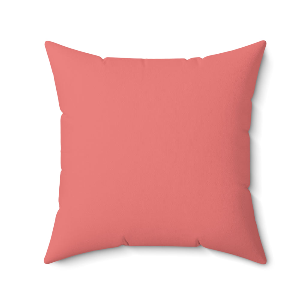 Cavalier King Charles Spaniel Throw Pillow — Pink Striped Faux Suede | Dog Lover Gift