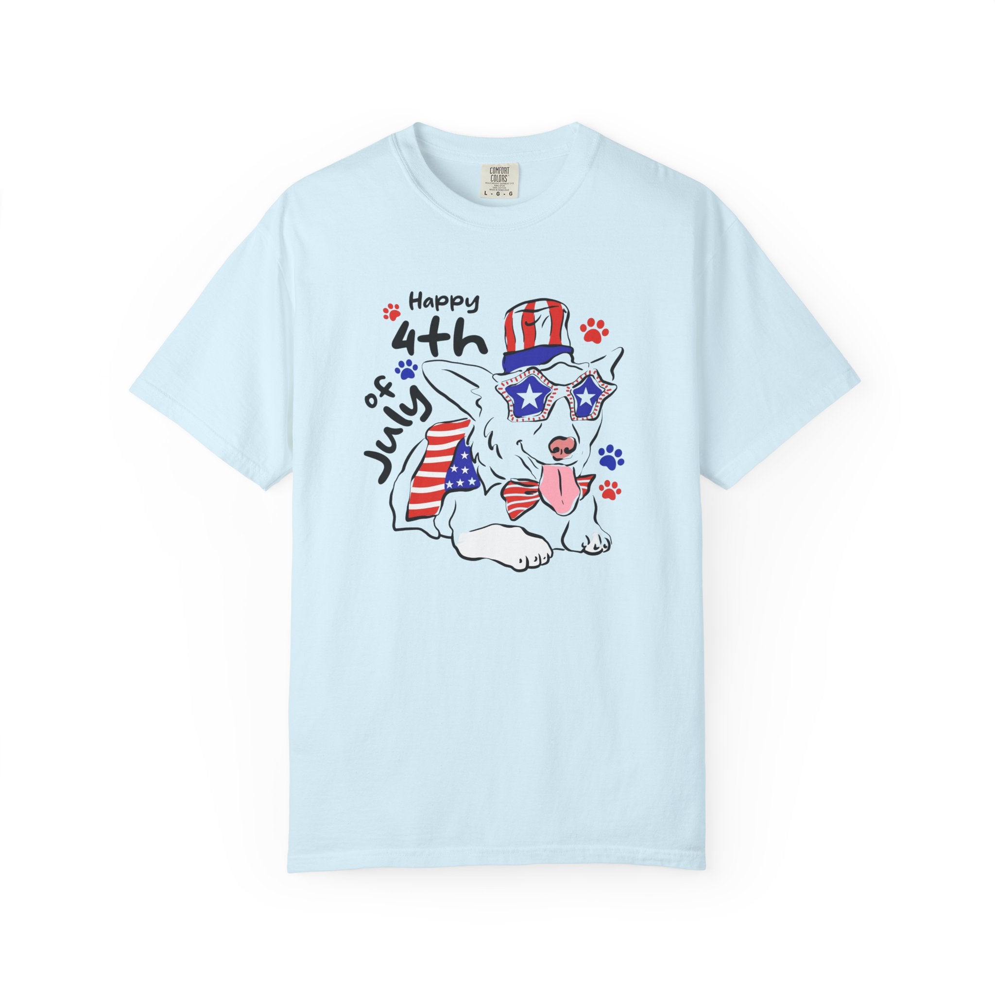 4th of July Dog T-Shirt — Patriotic Pup Graphic Tee