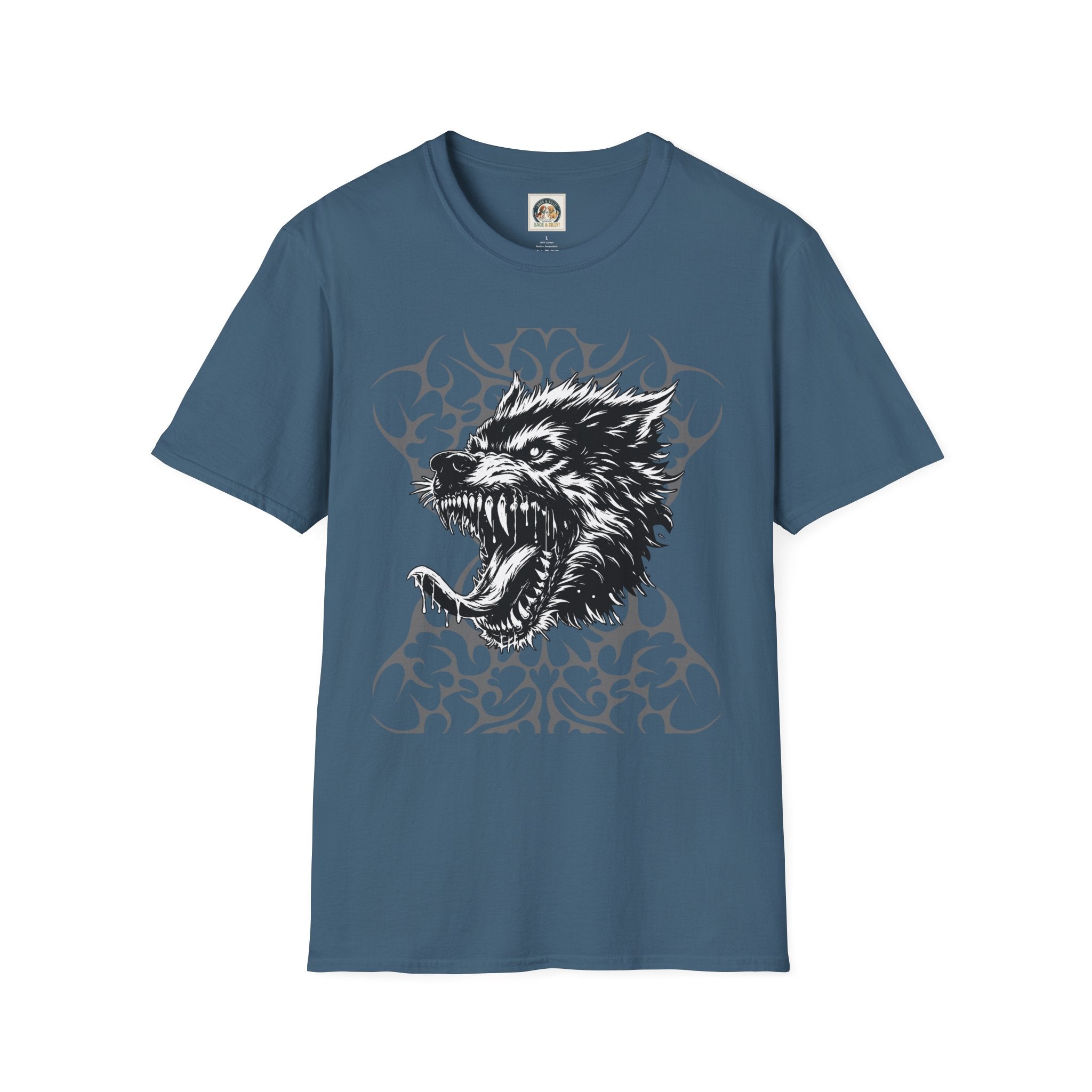Angry Wolf Graphic T-Shirt — "This Is My Friendly Side"