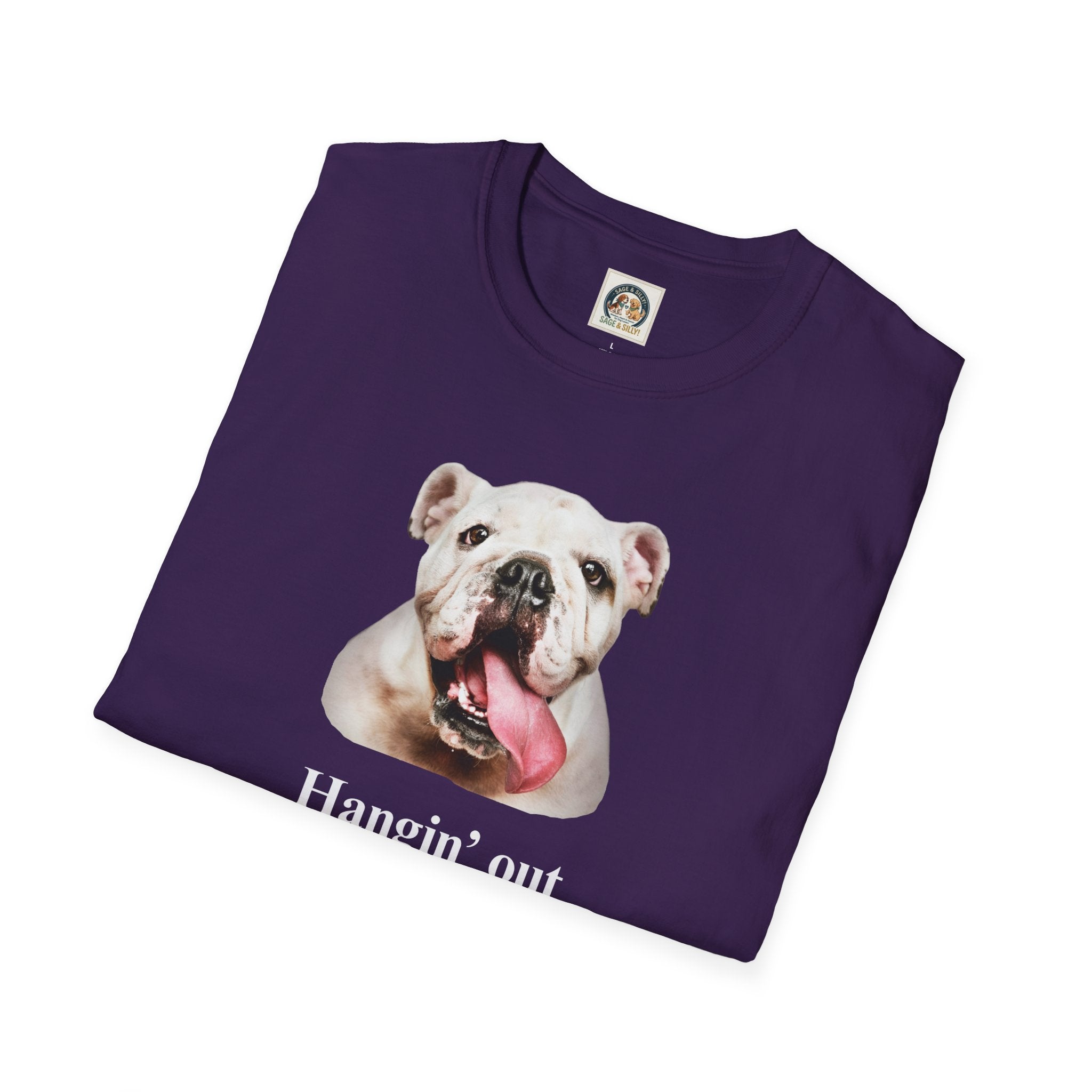 Bulldog Graphic T-Shirt — "Hangin' Out"