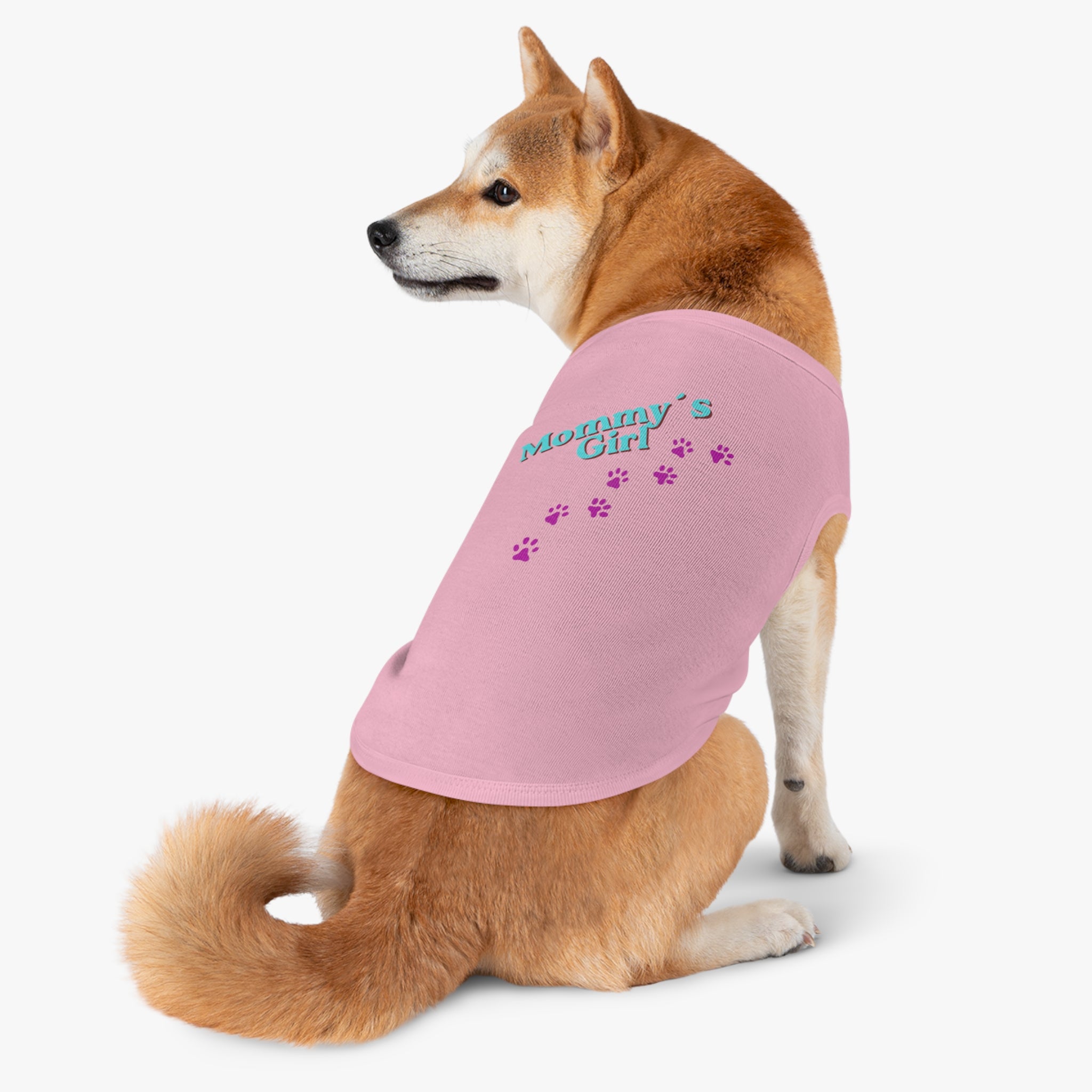 Mommy's Girl Pet Tank Top — Cute Paw Print Dog Shirt for Small Dogs & Puppies