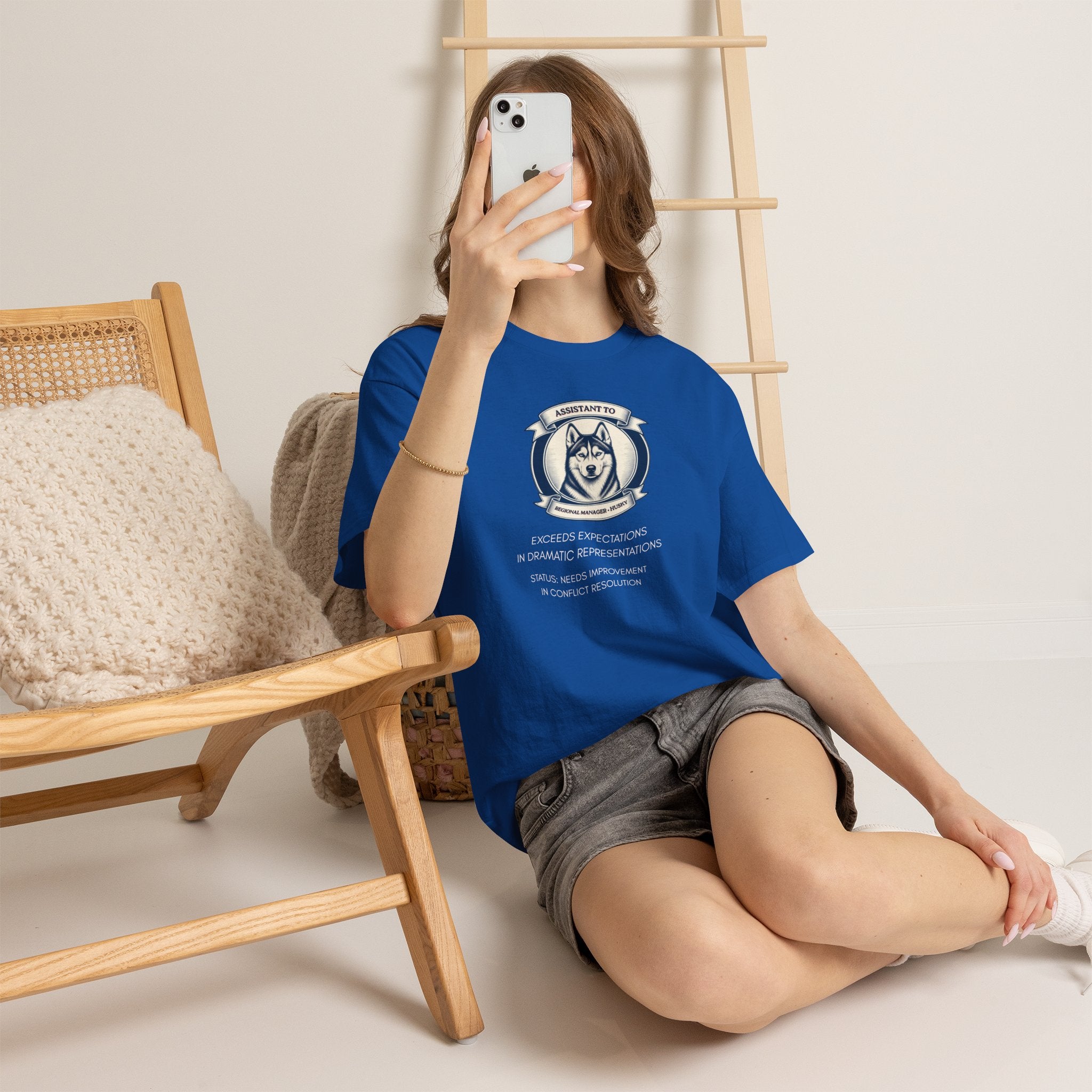 Husky T-Shirt — "I'm Not the Manager, I'm the One the Manager Reports To" Funny Husky Tee