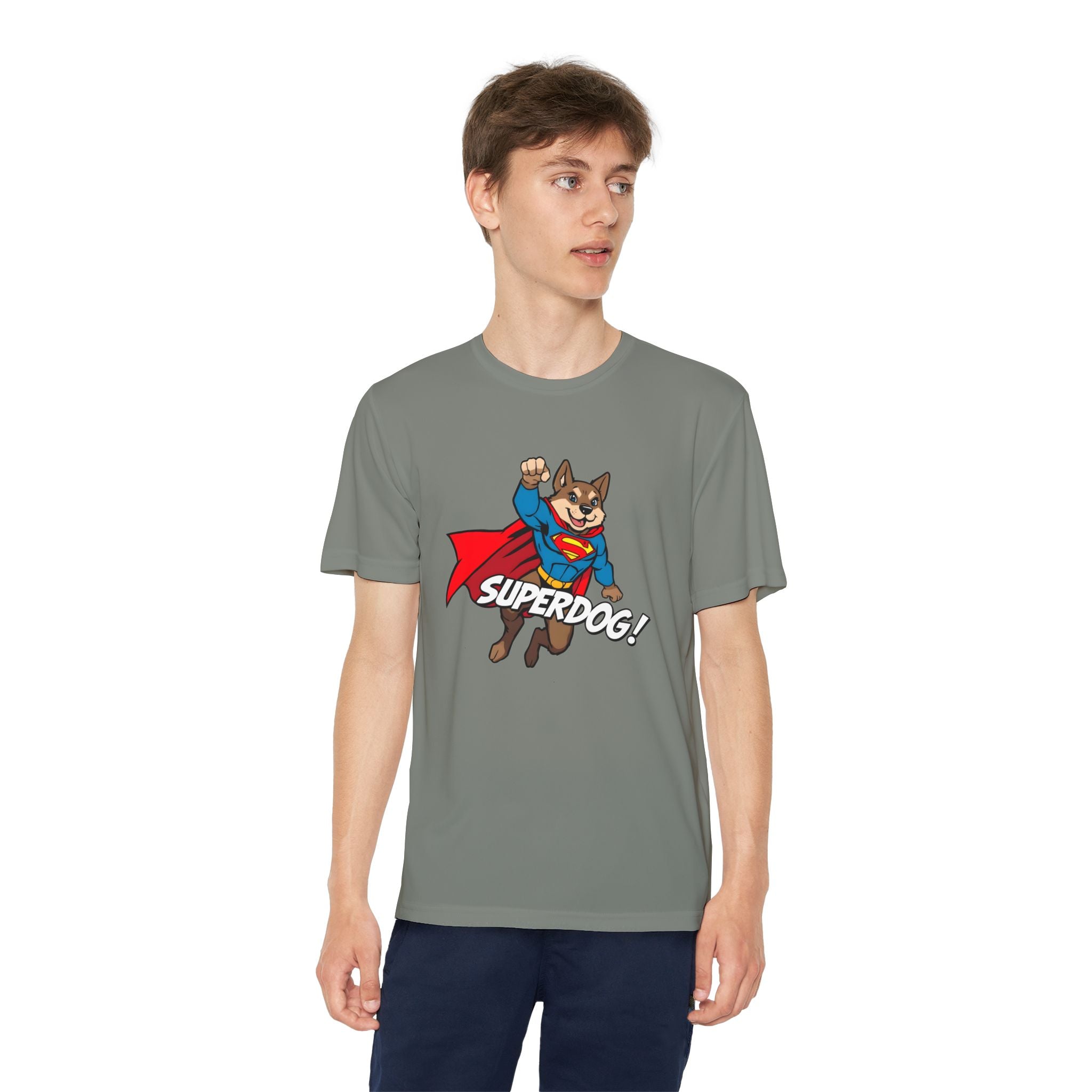 Kids Superdog T-Shirt — Youth Superhero Dog Tee ("SUPERDOG!")