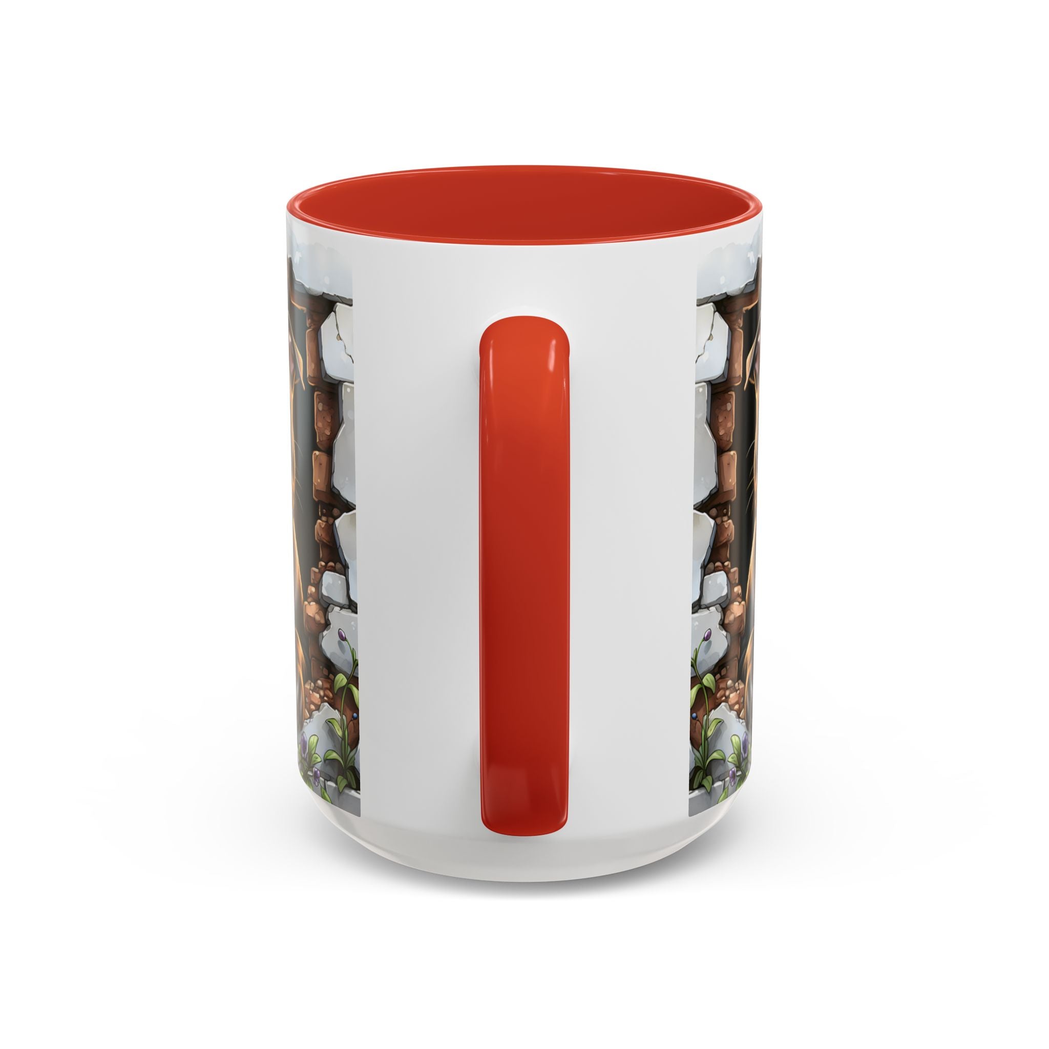 Pit Bull Puppy Peek Accent Coffee Mug – Cute Dog Lover Gift (11/15oz)