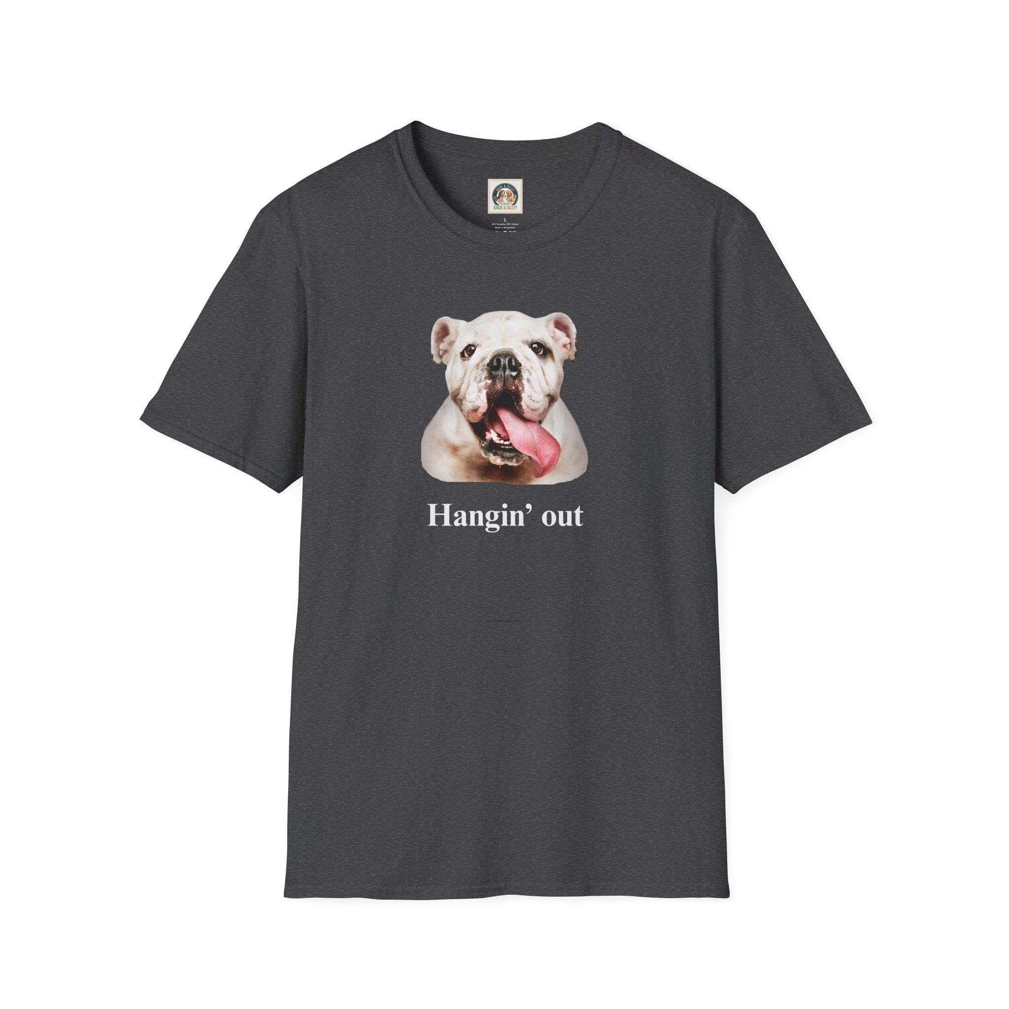 Bulldog Graphic T-Shirt — "Hangin' Out"