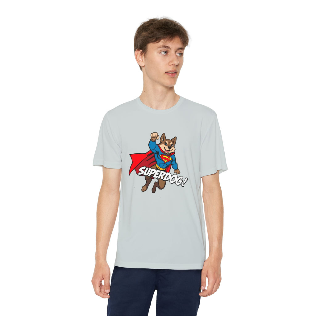 Kids Superdog T-Shirt — Youth Superhero Dog Tee ("SUPERDOG!")