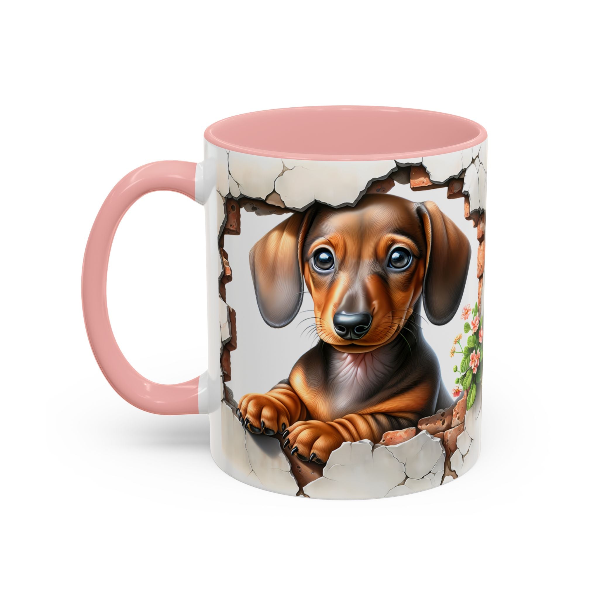 Dachshund Peek-A-Boo Coffee Mug — Cute Puppy Dog Gift