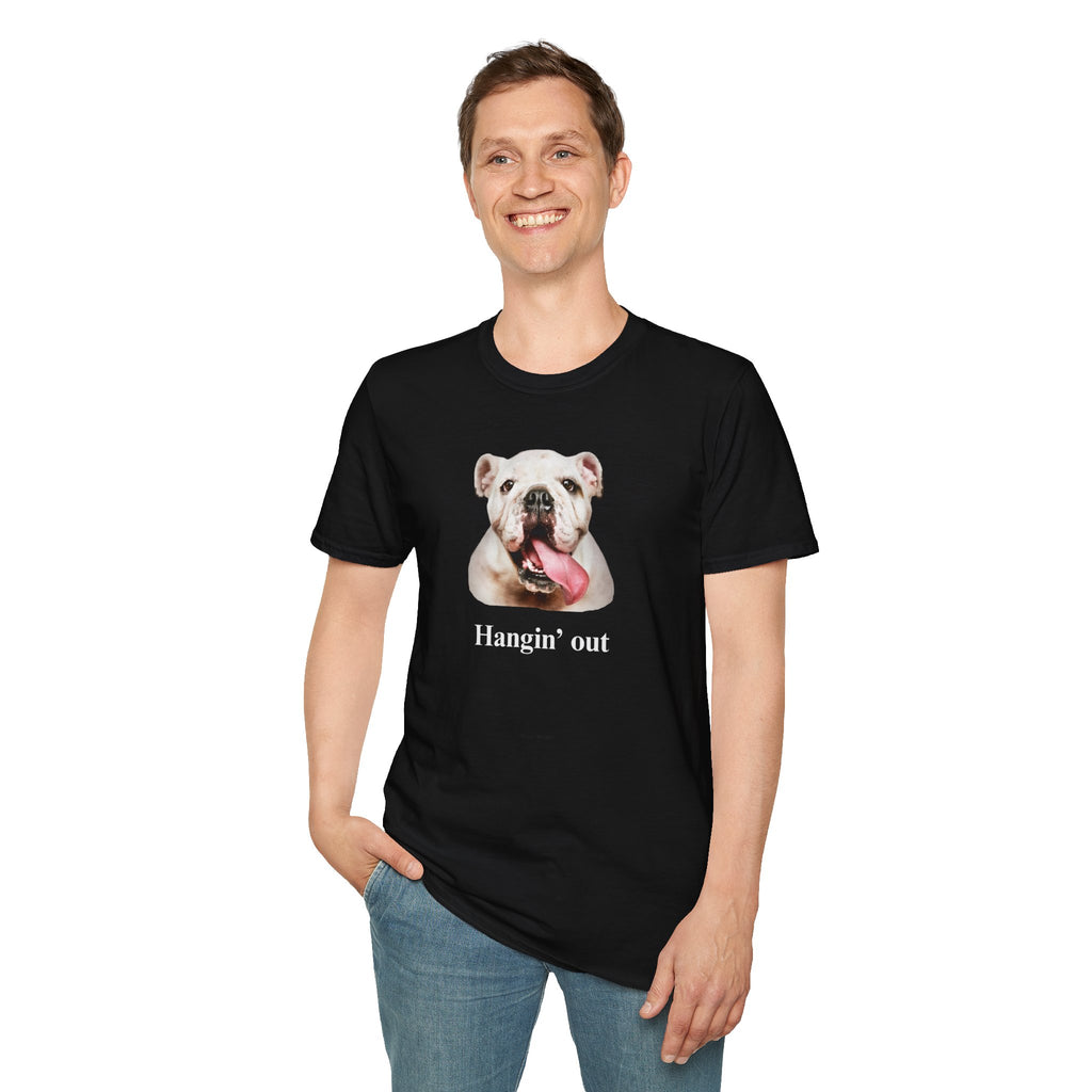 Bulldog Graphic T-Shirt — "Hangin' Out"