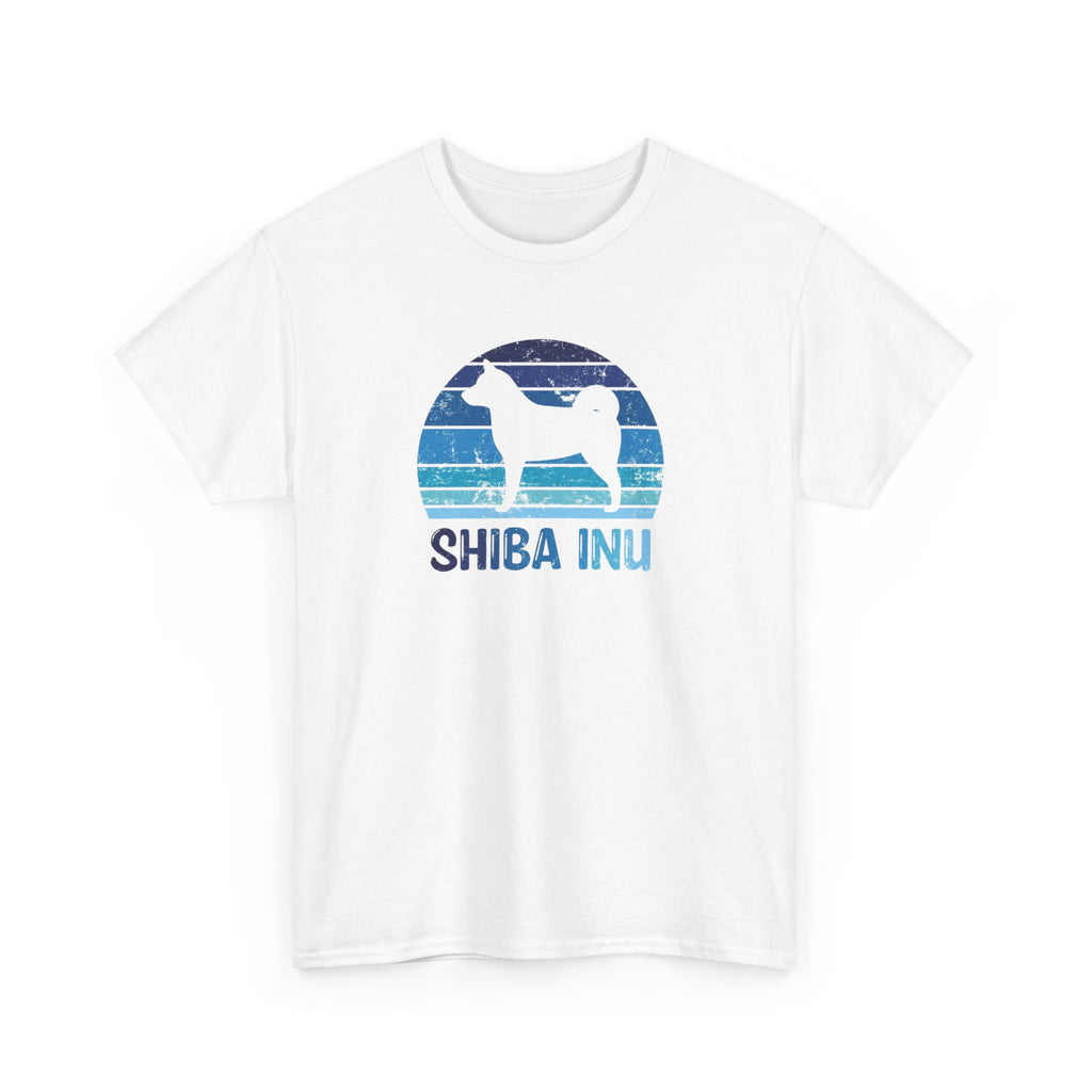 Shiba Inu Retro Sunset T-Shirt – Unisex Dog Lover Graphic Tee