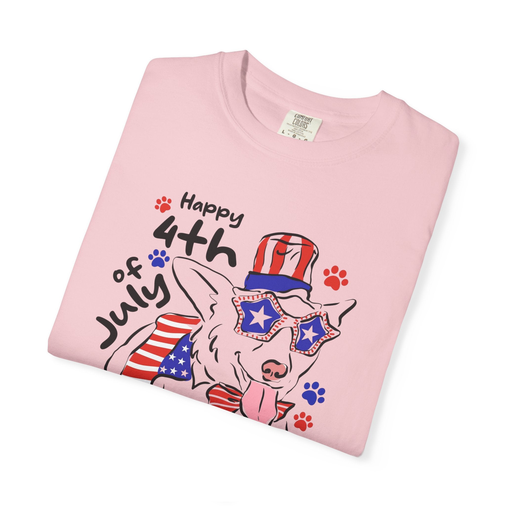 4th of July Dog T-Shirt — Patriotic Pup Graphic Tee