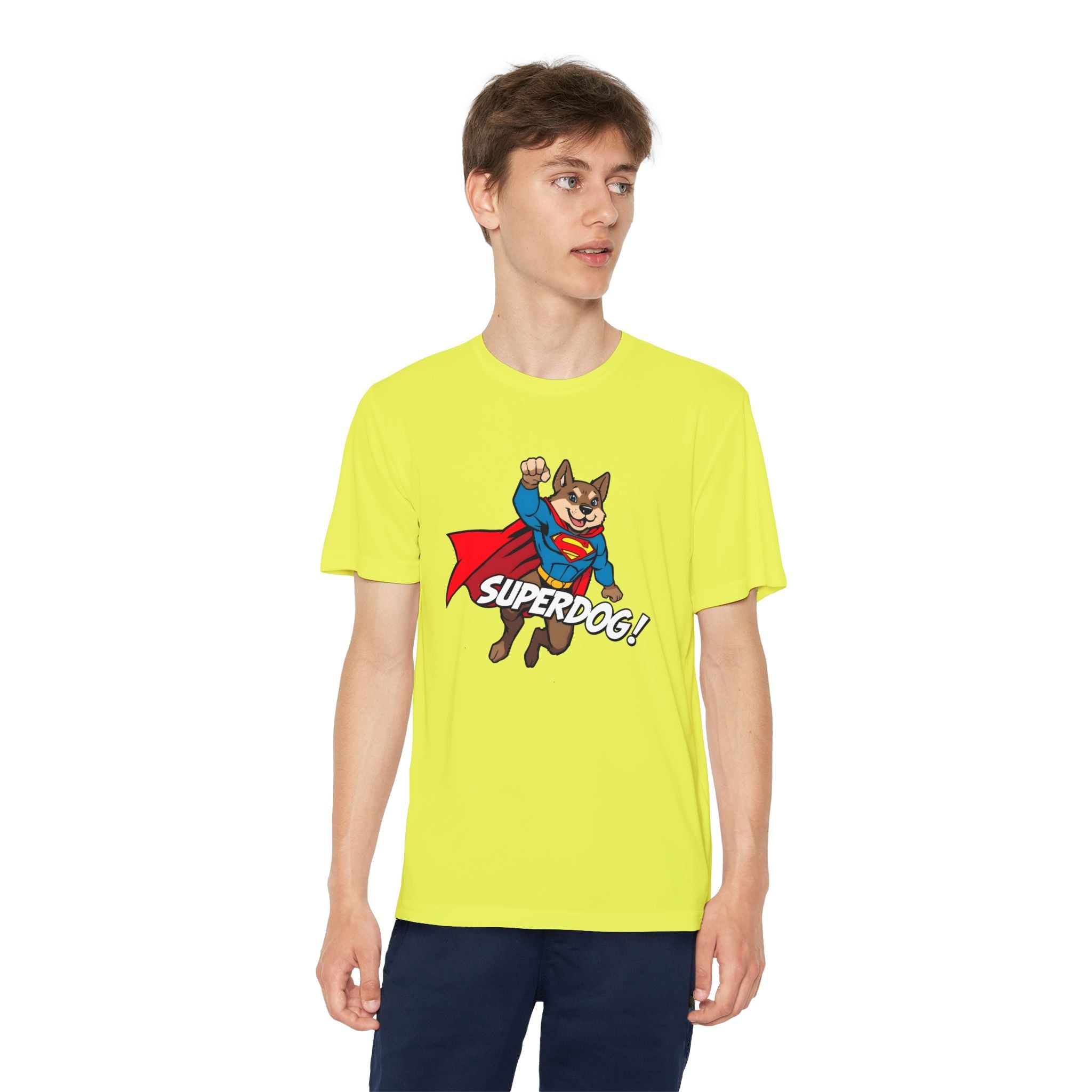 Kids Superdog T-Shirt — Youth Superhero Dog Tee ("SUPERDOG!")