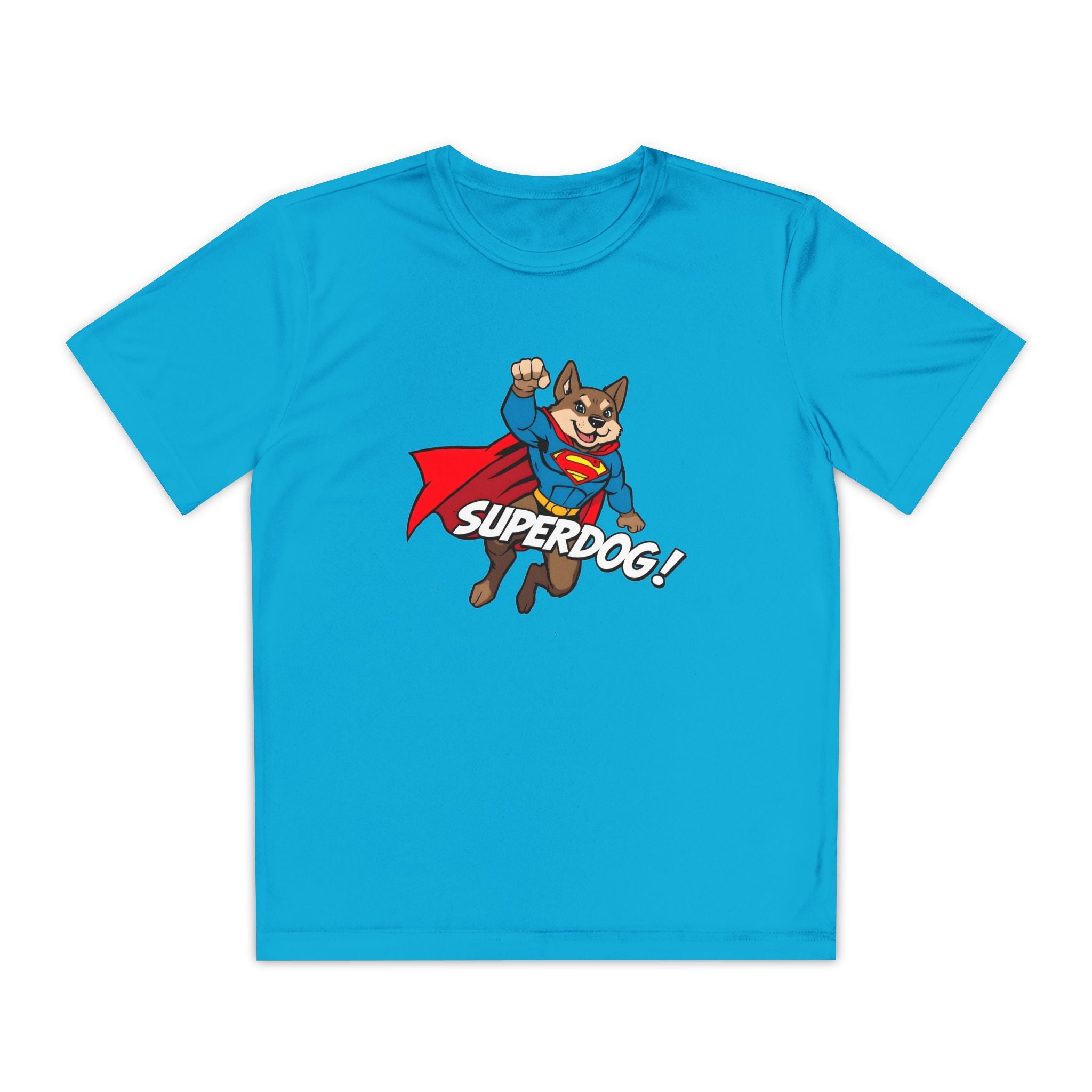Kids Superdog T-Shirt — Youth Superhero Dog Tee ("SUPERDOG!")