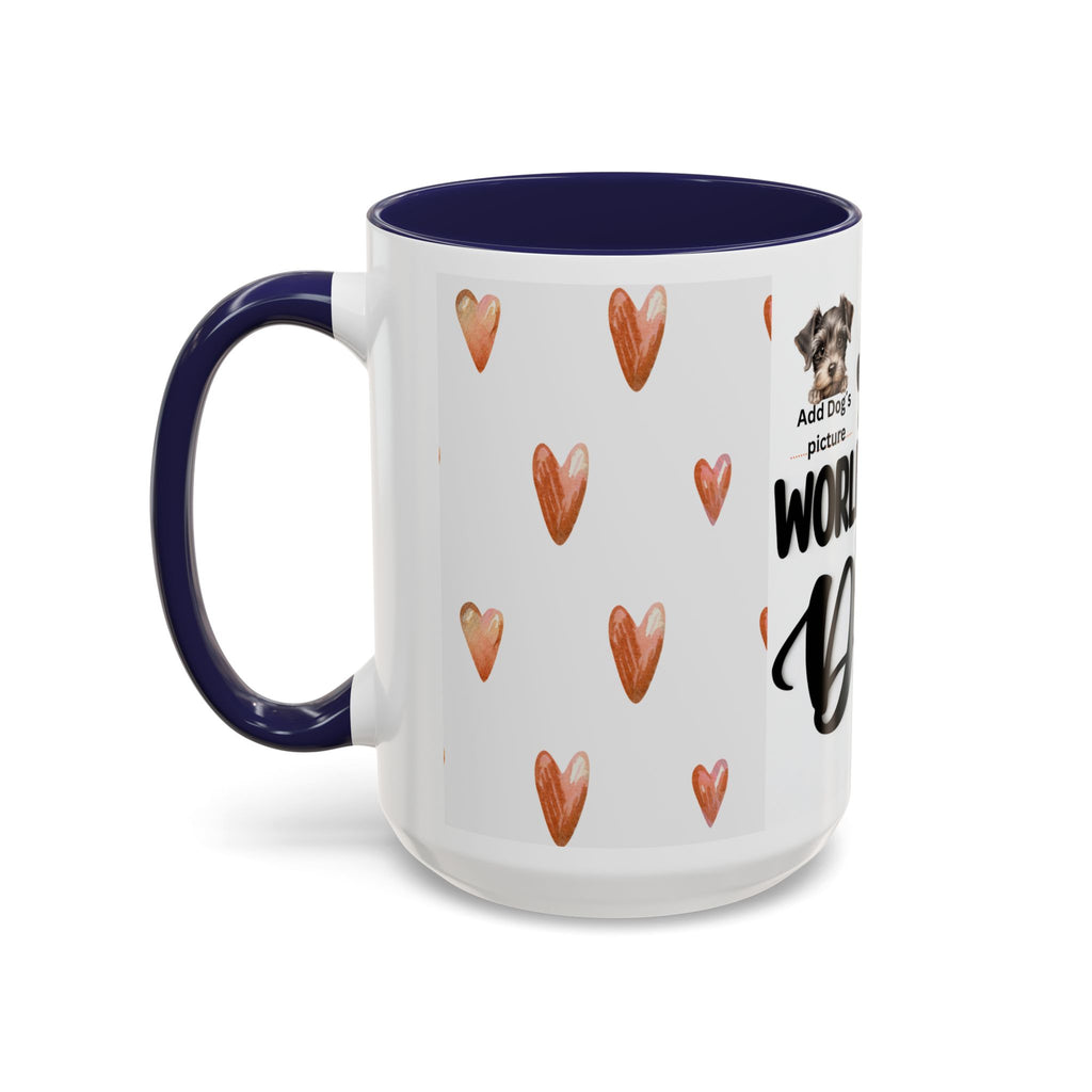 Personalised "World's Best Dog Dad" Coffee Mug — Custom Pet & Owner Photo