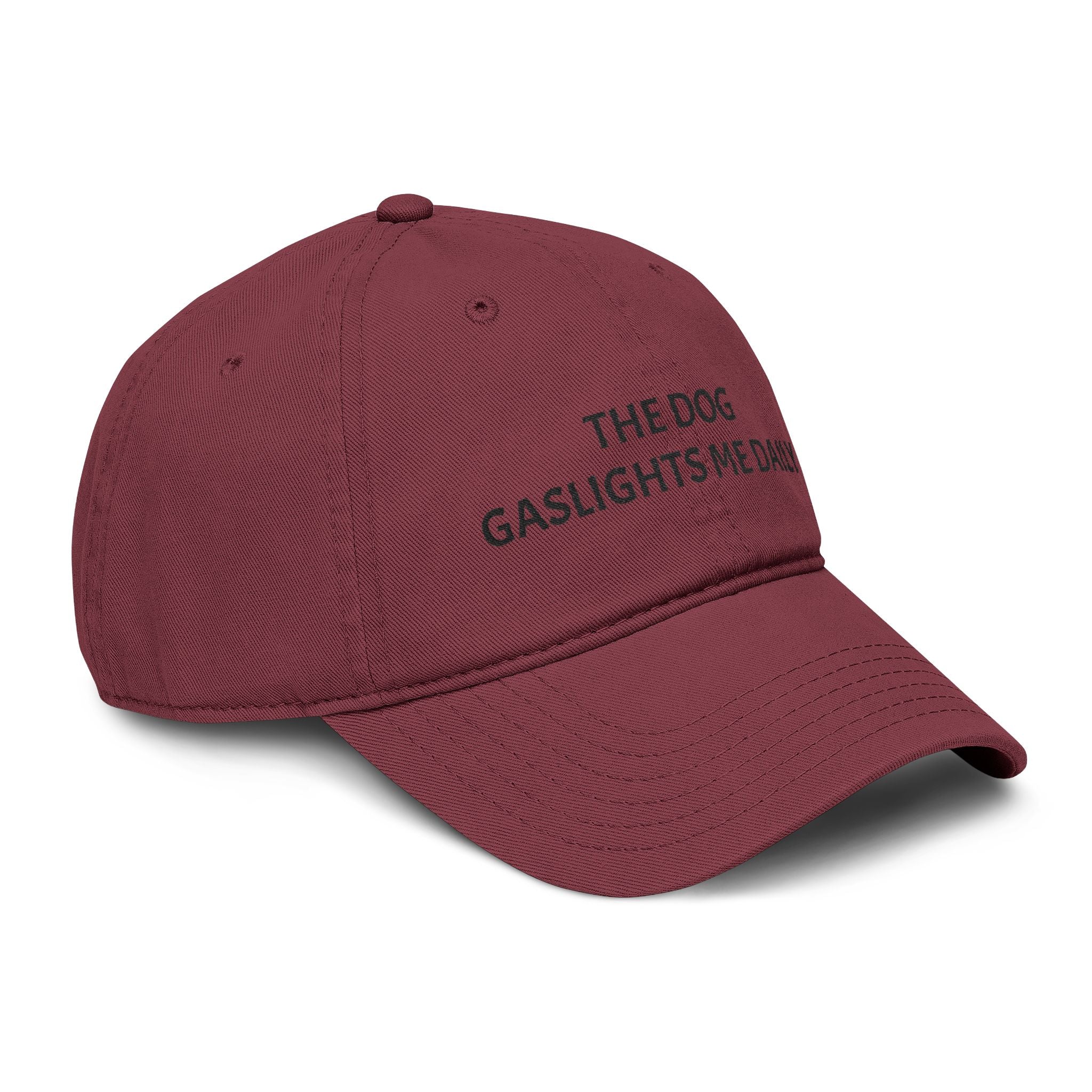 The Dog Gaslights Me Daily Funny Dog Lover Cap