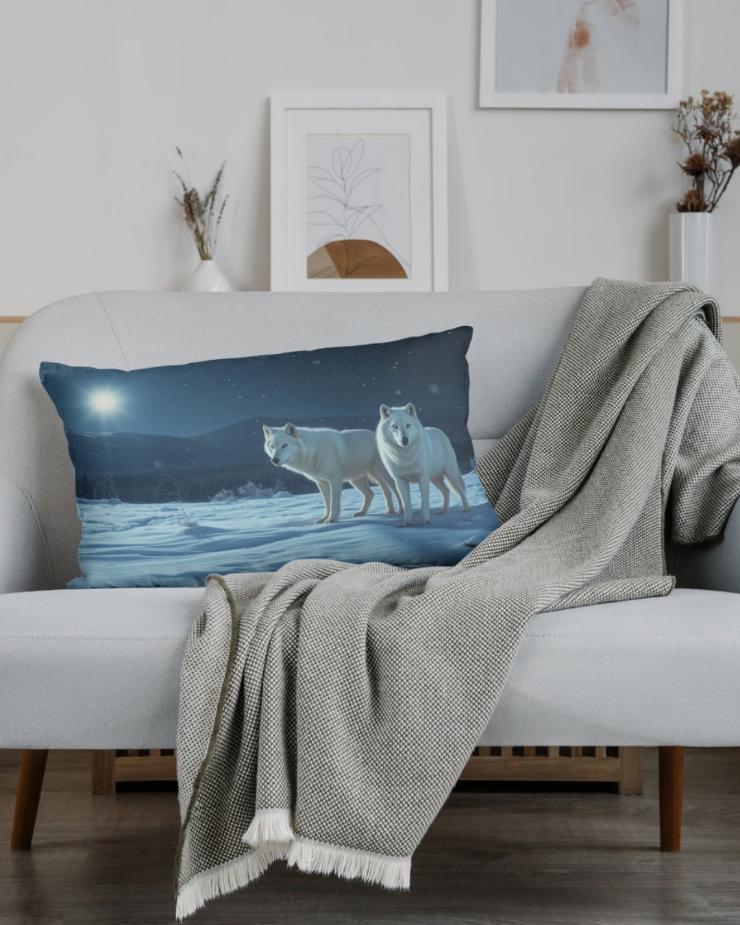 Arctic Wolves Poster – Printable Wall Art, Instant Download Wildlife Print for Modern Home Decor