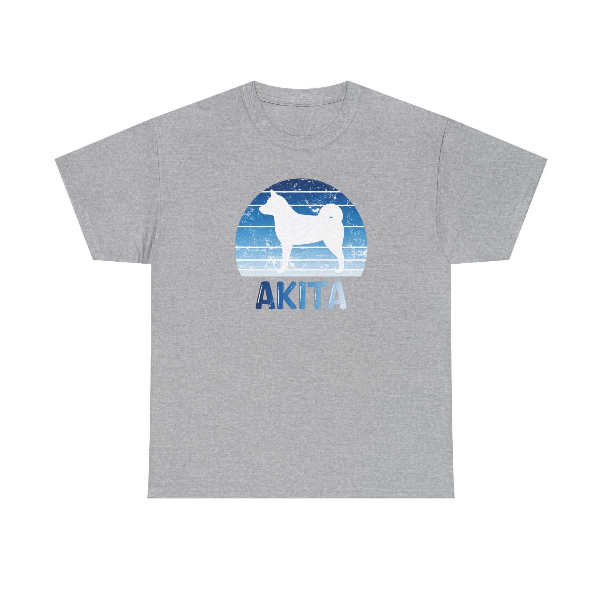 Akita Retro Sunset T-Shirt – Unisex Dog Lover Graphic Tee
