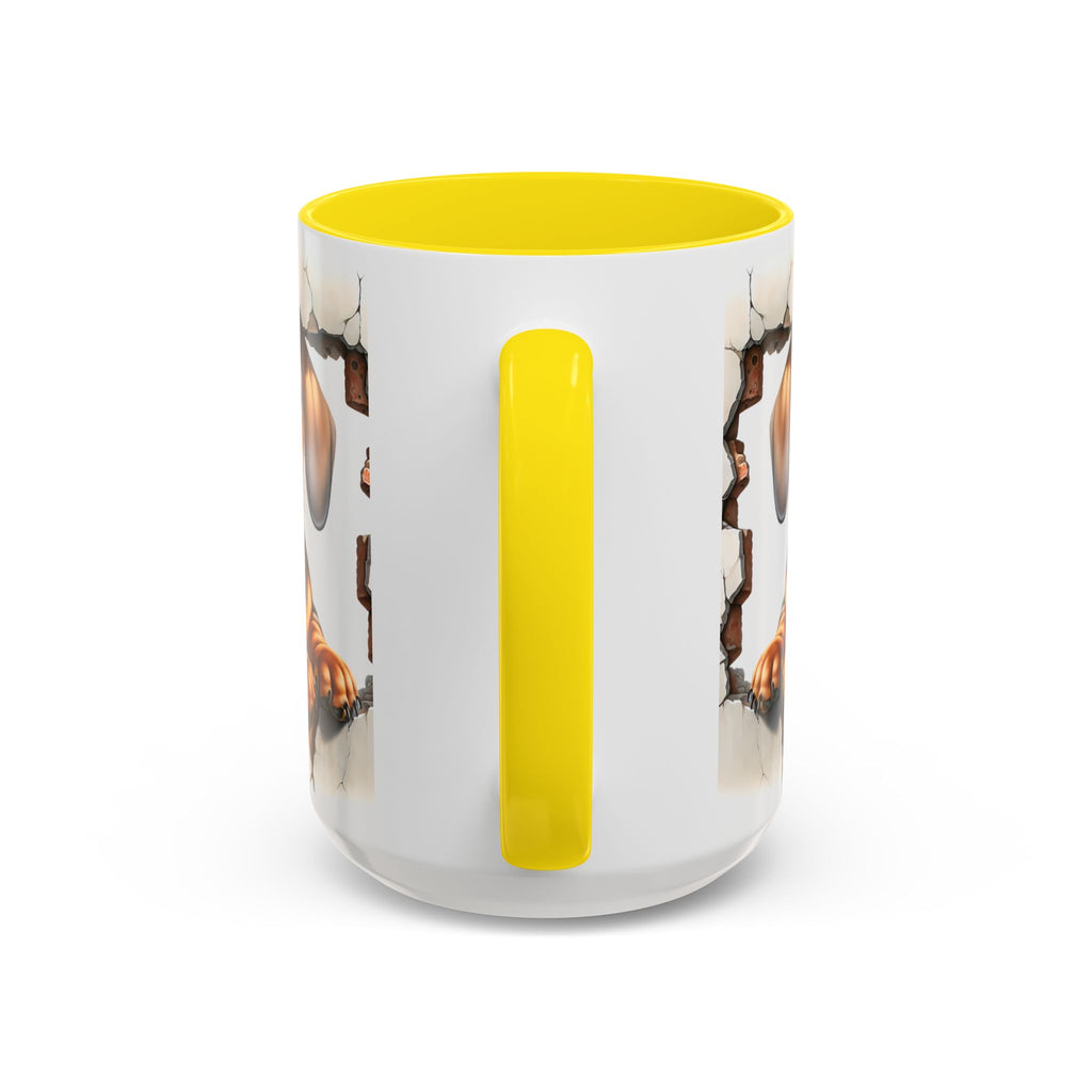 Dachshund Peek-A-Boo Accent Coffee Mug — Cute Puppy Dog Gift (11/15oz)