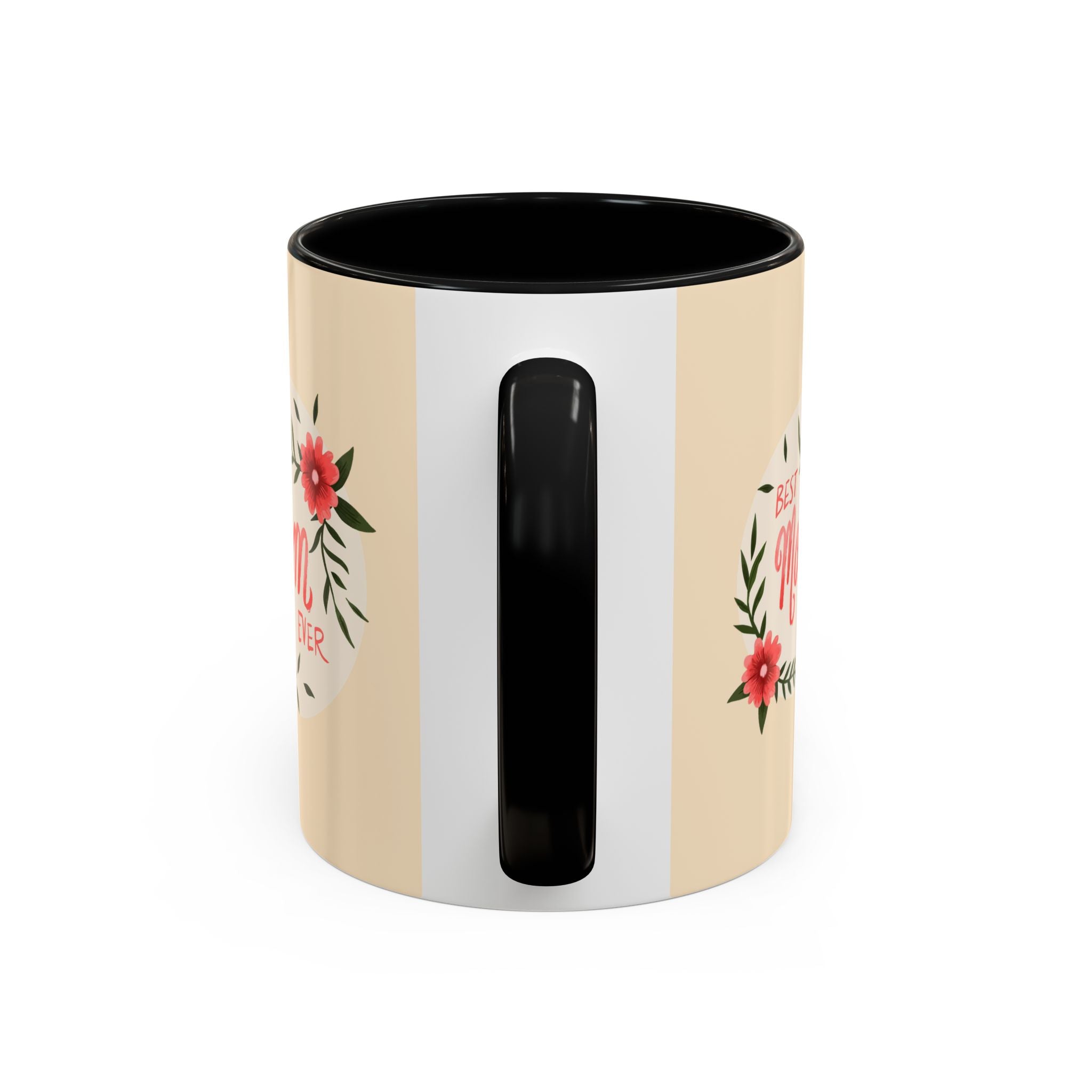 Best Mom Ever Coffee Mug — Cute Dachshund with Tulips