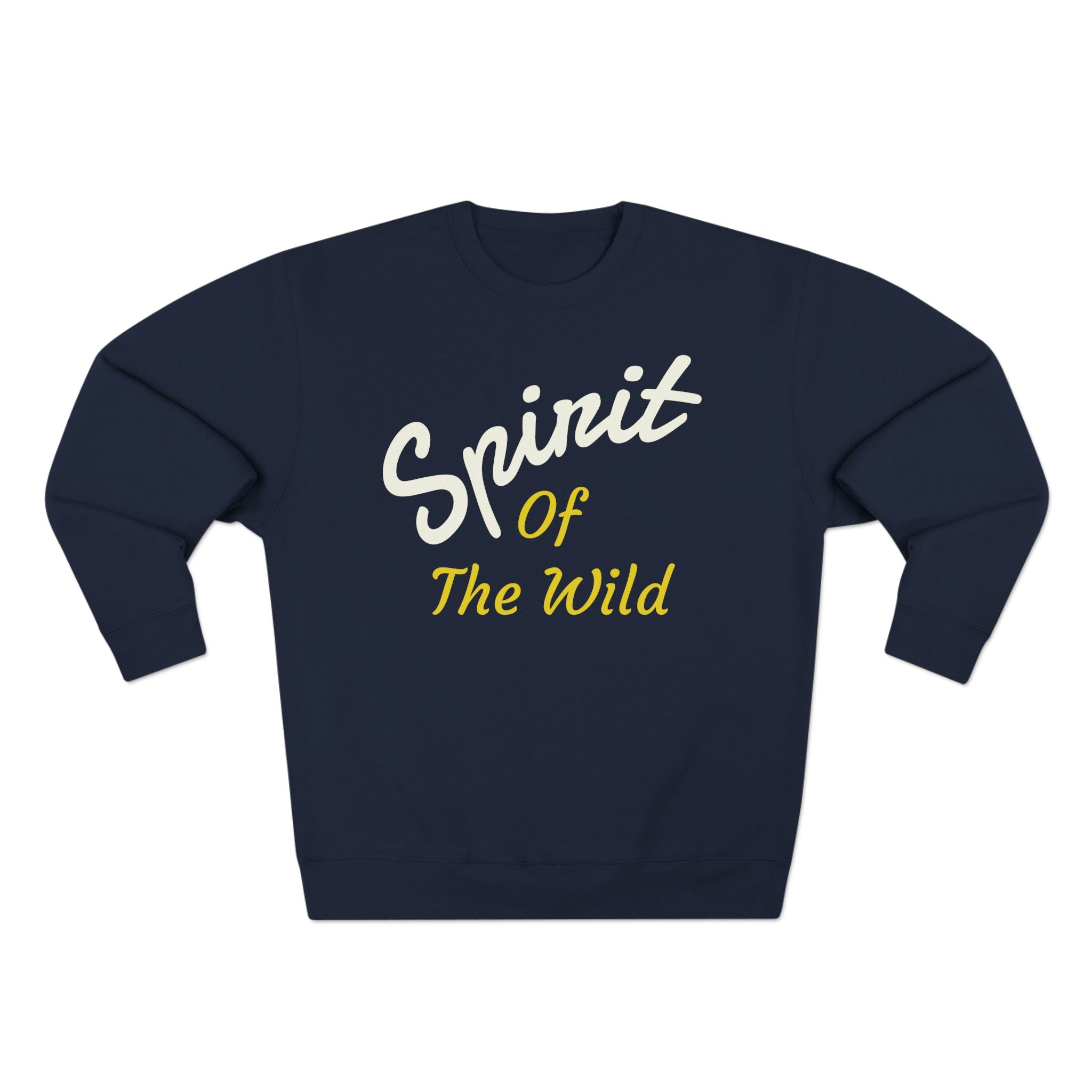 Wolf Spirit Crewneck Sweatshirt — "Spirit of the Wild" Graphic on the back