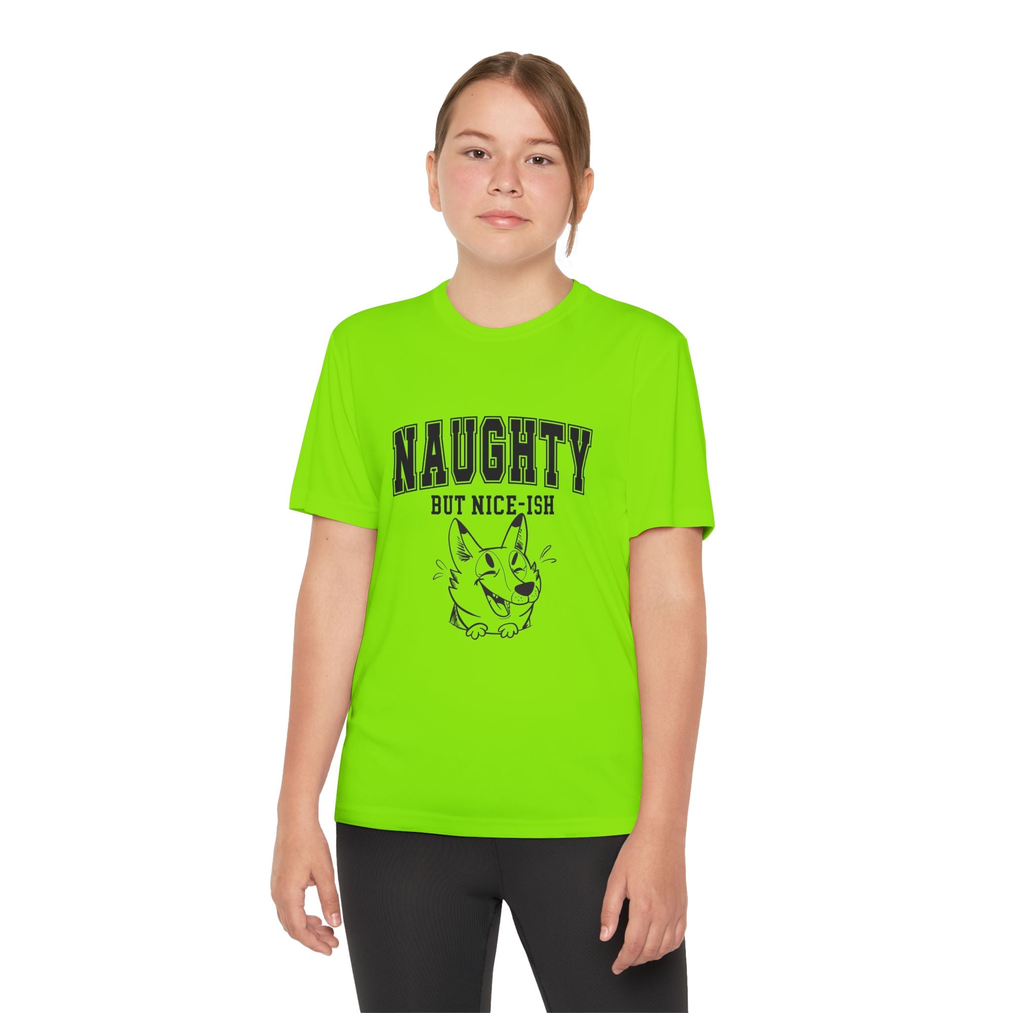 Youth Tee - "Naughty But Nice-ish" Graphic Shirt