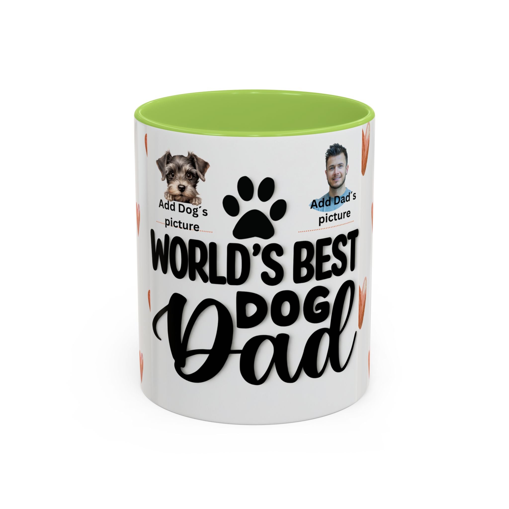 Personalised "World's Best Dog Dad" Coffee Mug — Custom Pet & Owner Photo