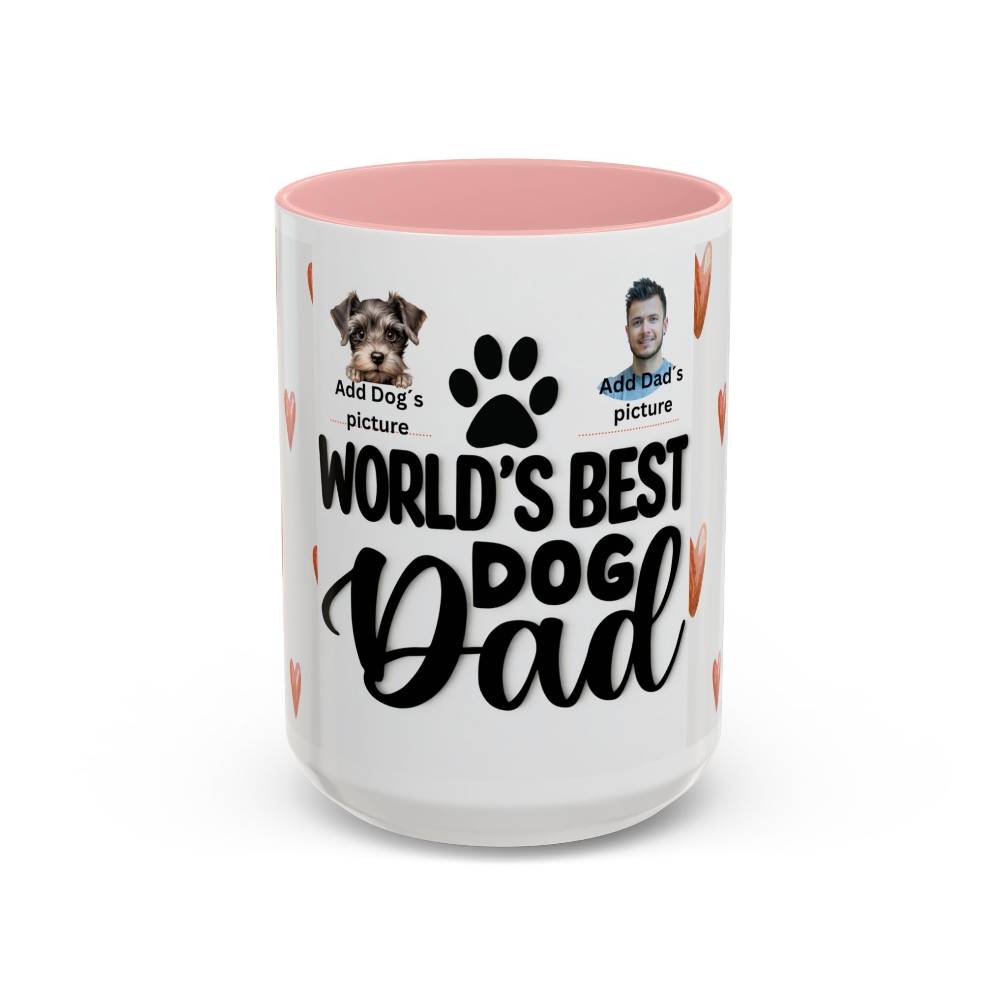 Personalised "World's Best Dog Dad" Coffee Mug — Custom Pet & Owner Photo