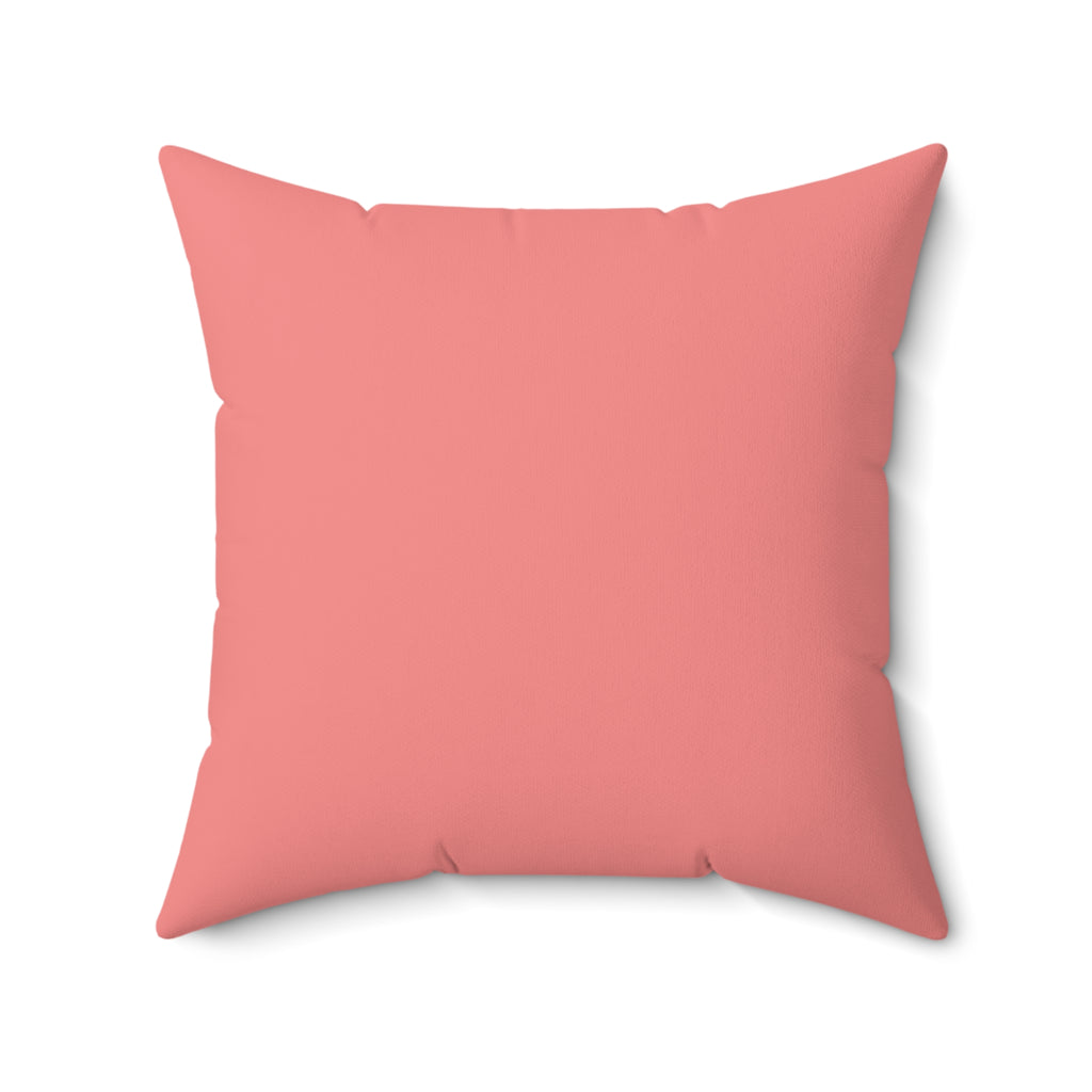 Toy Poodle Throw Pillow — Peeking Puppy Pink Striped Faux Suede | Dog Lover Gift