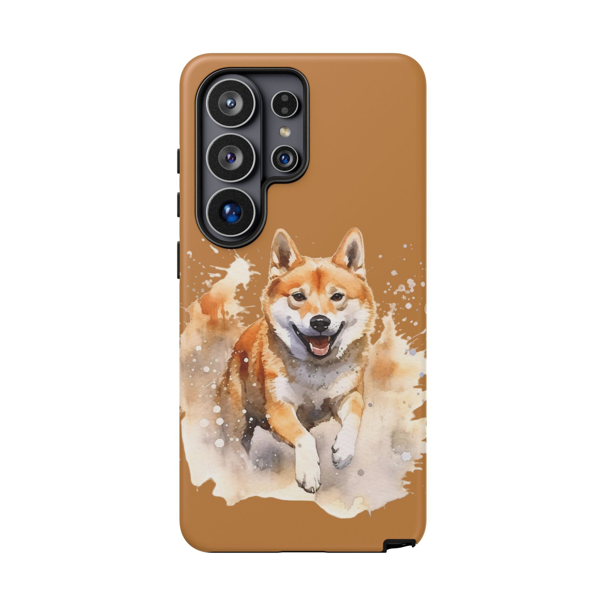 Shiba Inu Phone Case — Energetic Watercolor Dog Protective Case