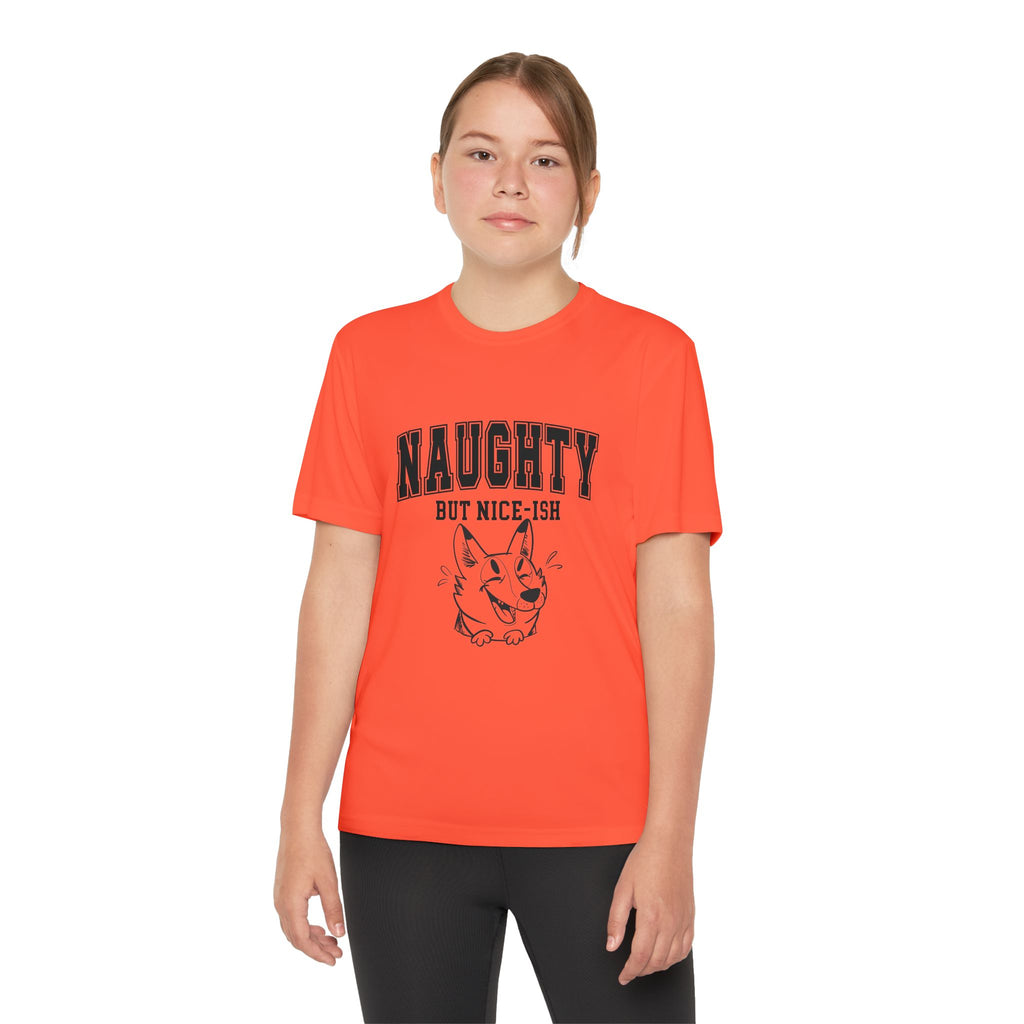 Youth Tee - "Naughty But Nice-ish" Graphic Shirt