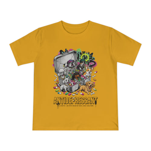 Antidepressant Pets T-Shirt — Emotional Support Pet & Pill Box Graphic Tee