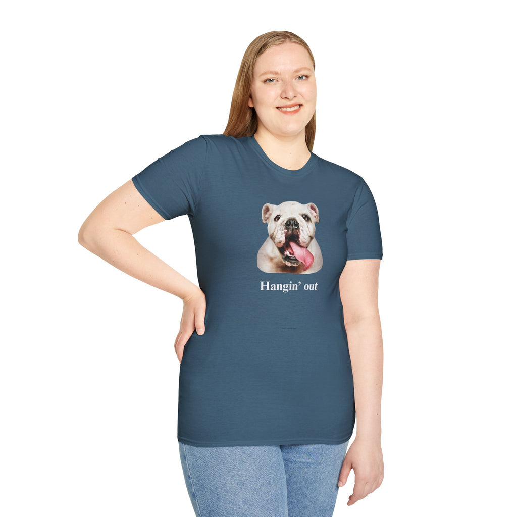 Bulldog Graphic T-Shirt — "Hangin' Out"