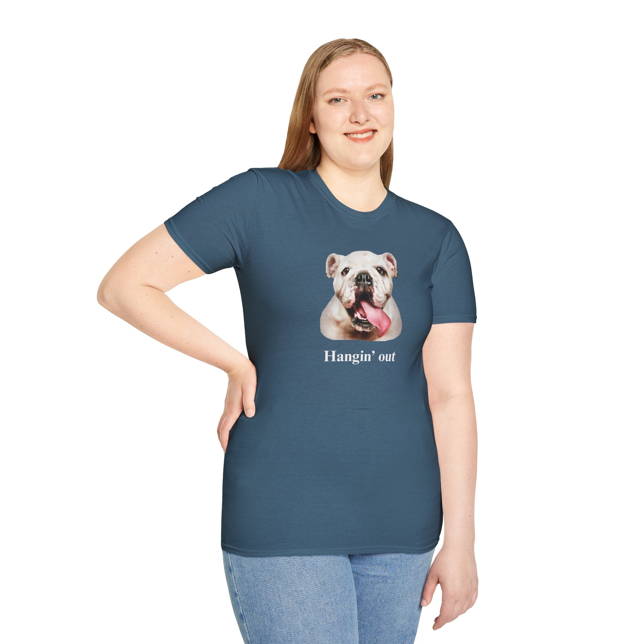 Bulldog Graphic T-Shirt — "Hangin' Out"