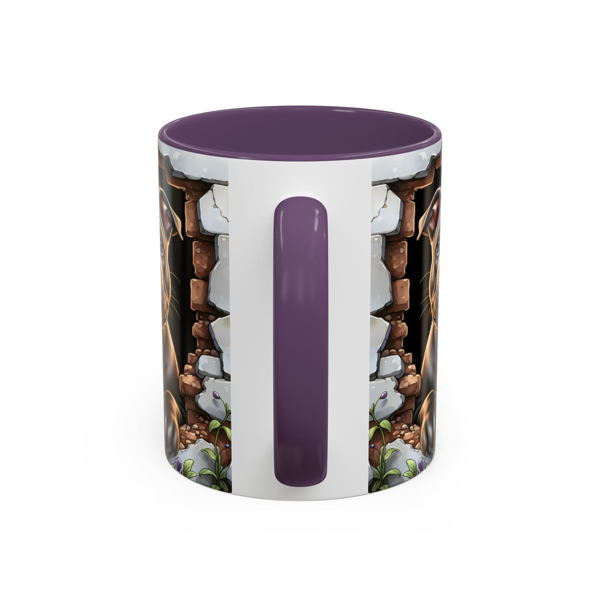 Pit Bull Puppy Peek Accent Coffee Mug – Cute Dog Lover Gift (11/15oz)