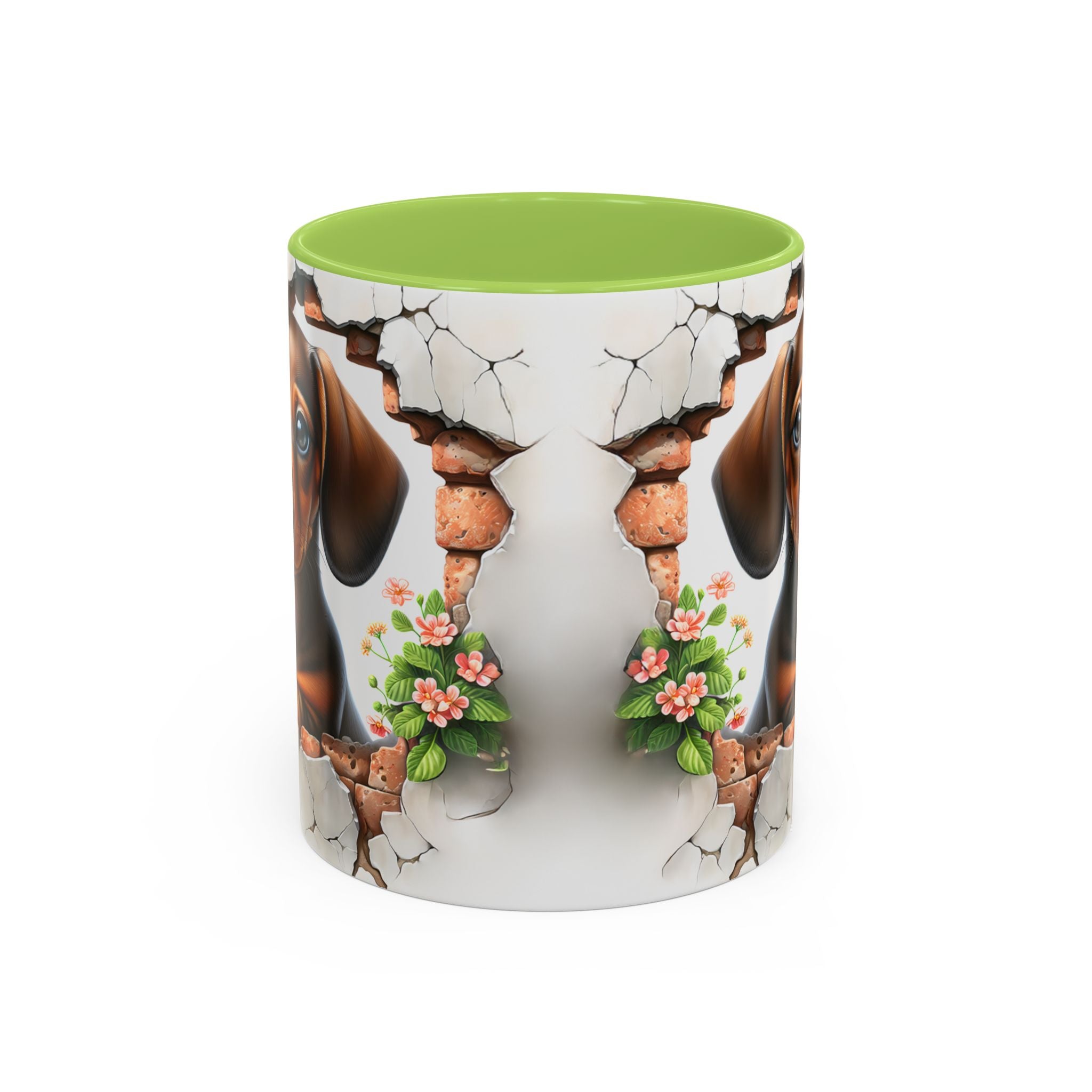 Dachshund Peek-A-Boo Coffee Mug — Cute Puppy Dog Gift