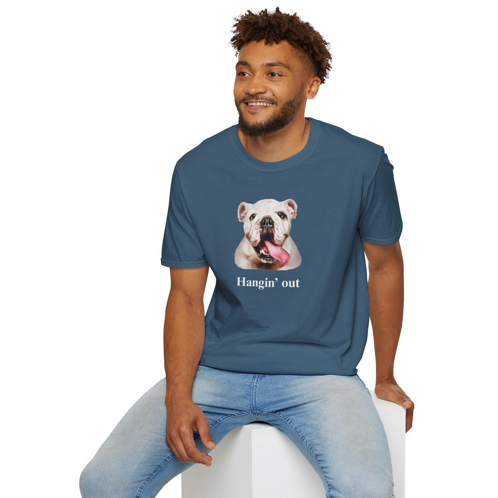 Bulldog Graphic T-Shirt — "Hangin' Out"
