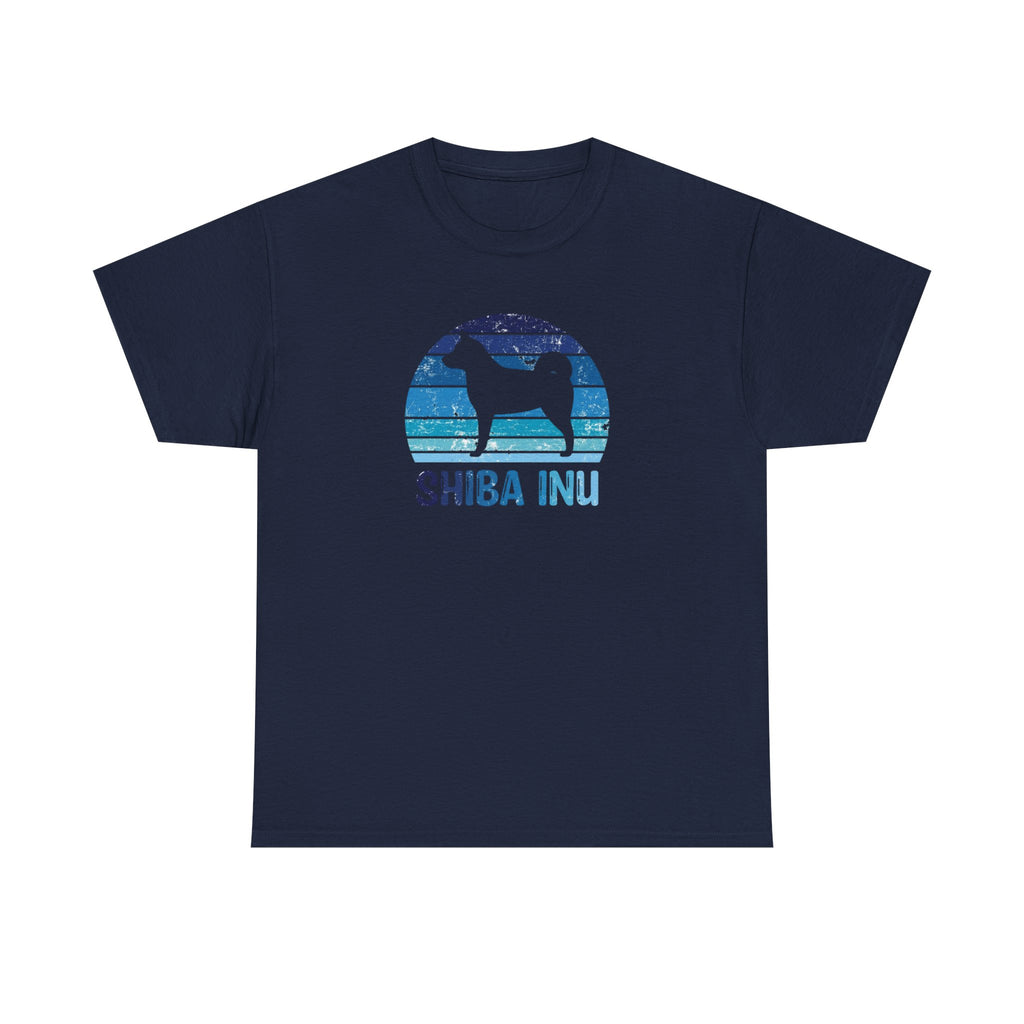 Shiba Inu Retro Sunset T-Shirt – Unisex Dog Lover Graphic Tee