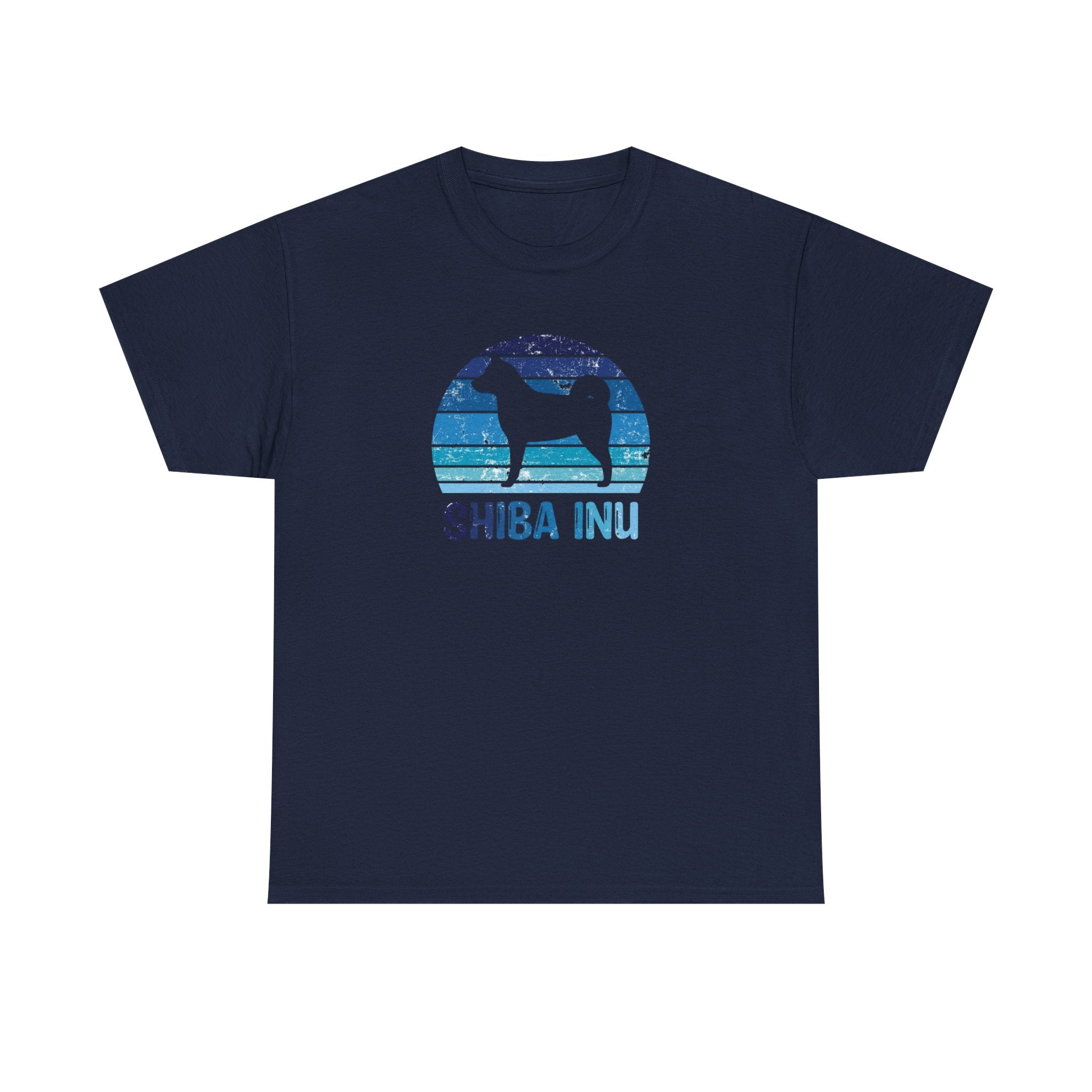Shiba Inu Retro Sunset T-Shirt – Unisex Dog Lover Graphic Tee