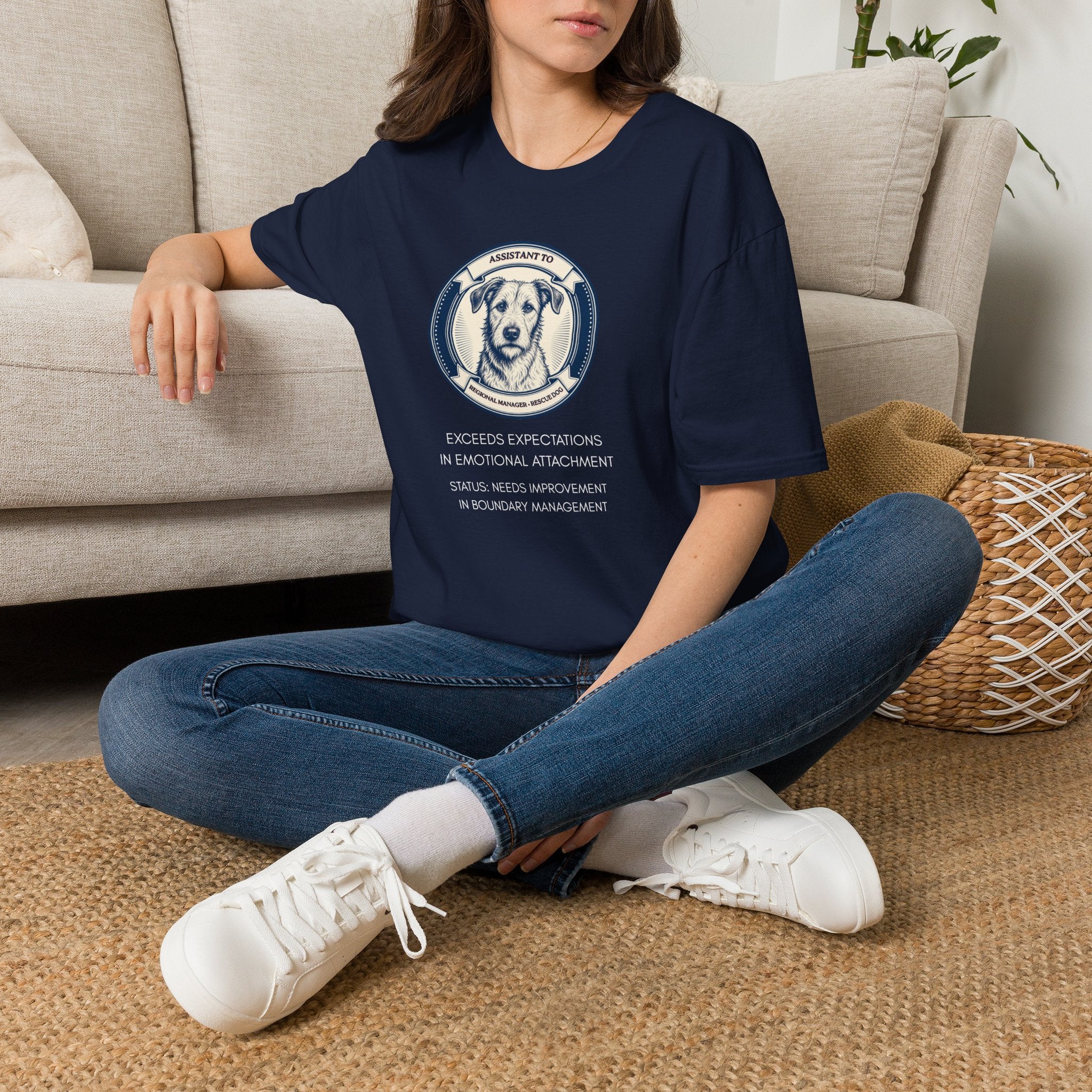 Rescue Dog T-Shirt — "Assistant to the Regional Manager" Funny Adopted Dog Tee