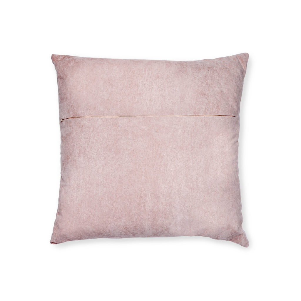 Schnauzer Throw Pillow — Pink Floral Faux Suede | Dog Lover Home Decor