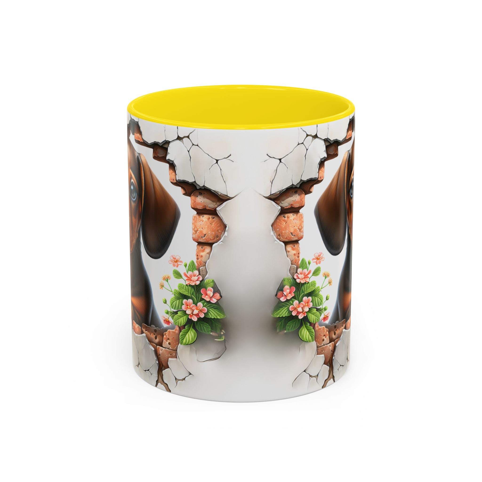 Dachshund Peek-A-Boo Coffee Mug — Cute Puppy Dog Gift