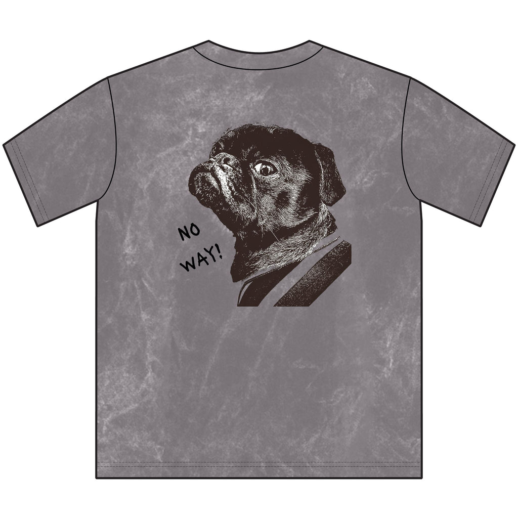 Pug “No Way!” Vintage Crewneck Tee