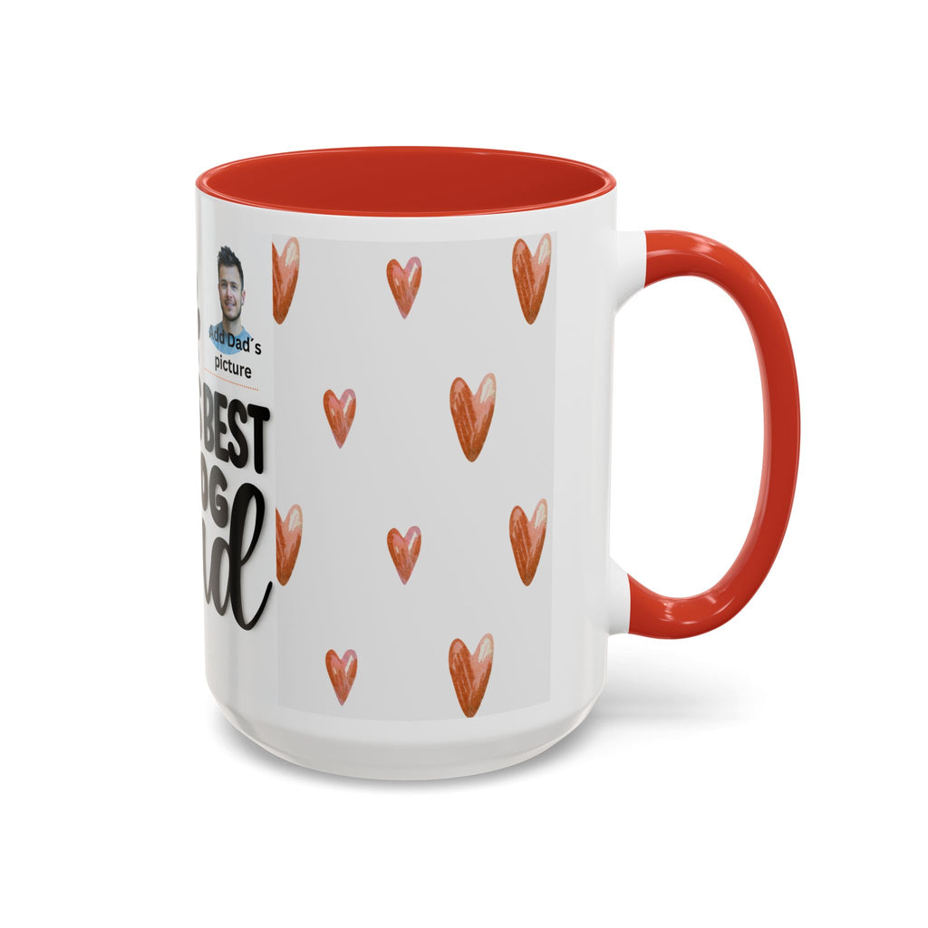 Personalised "World's Best Dog Dad" Coffee Mug — Custom Pet & Owner Photo